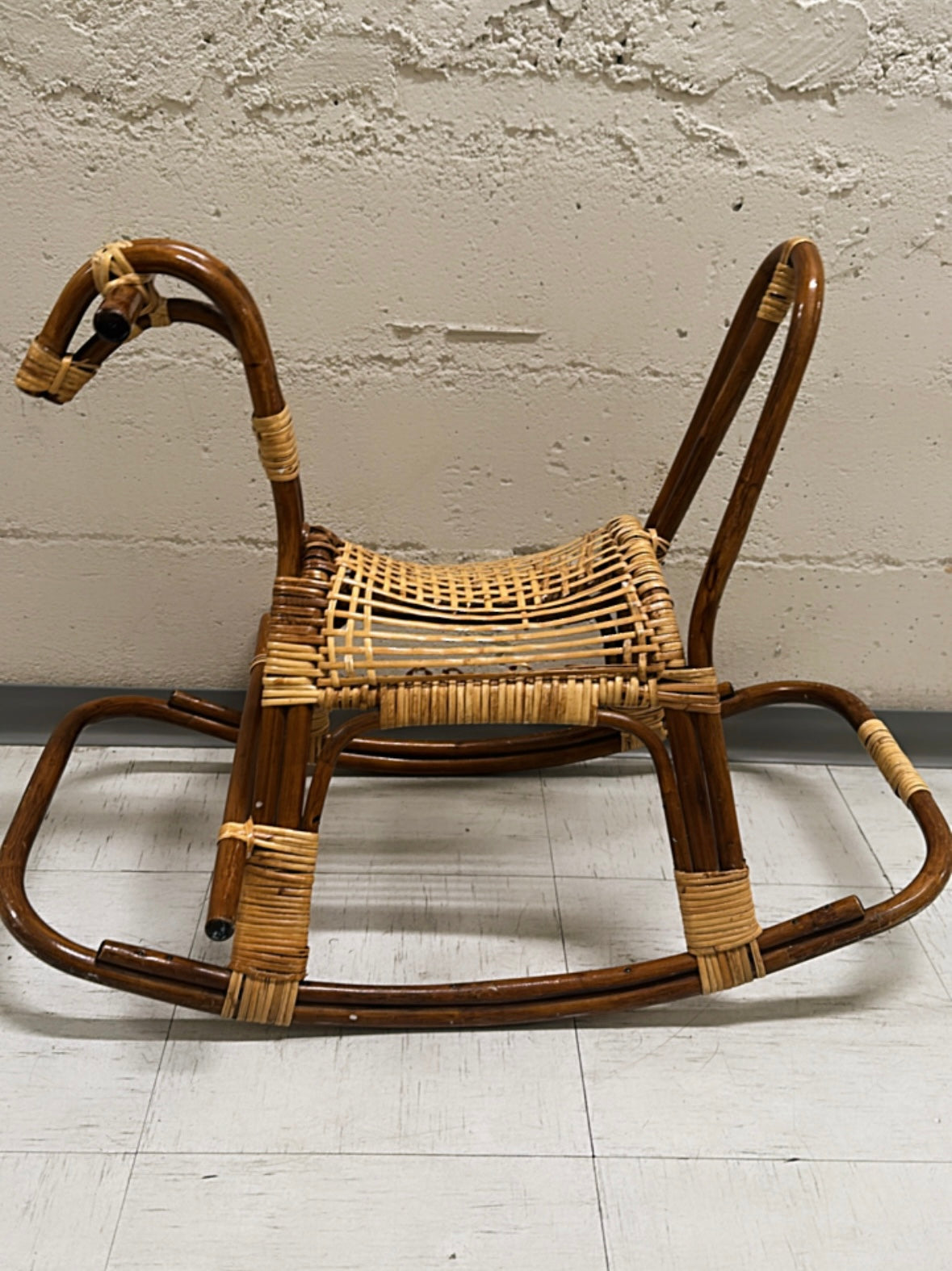Vintage Bamboo Rocking Horse – Casa Modelo Studio