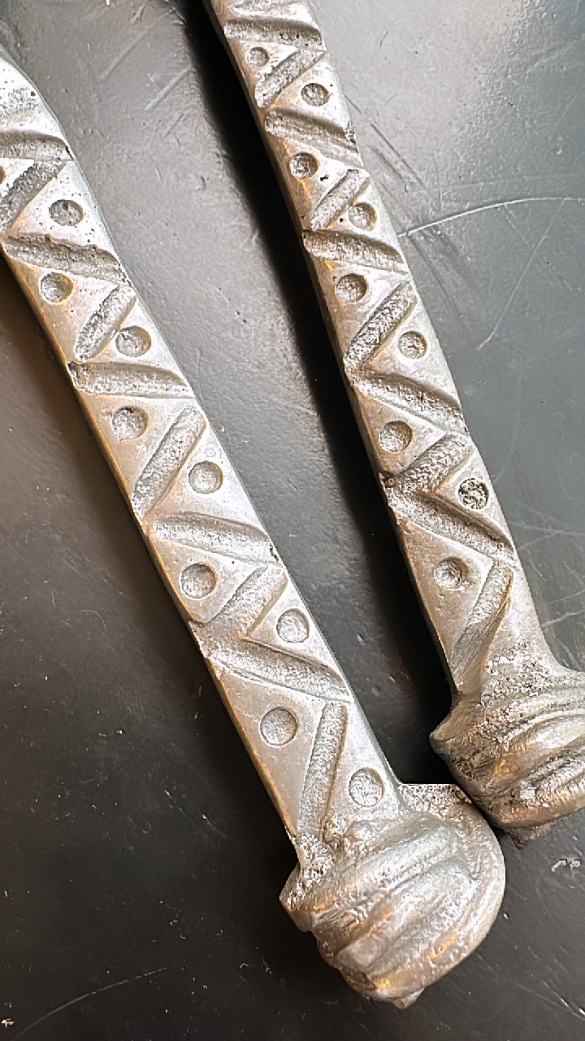 Artisanal Metal Salad Tongs