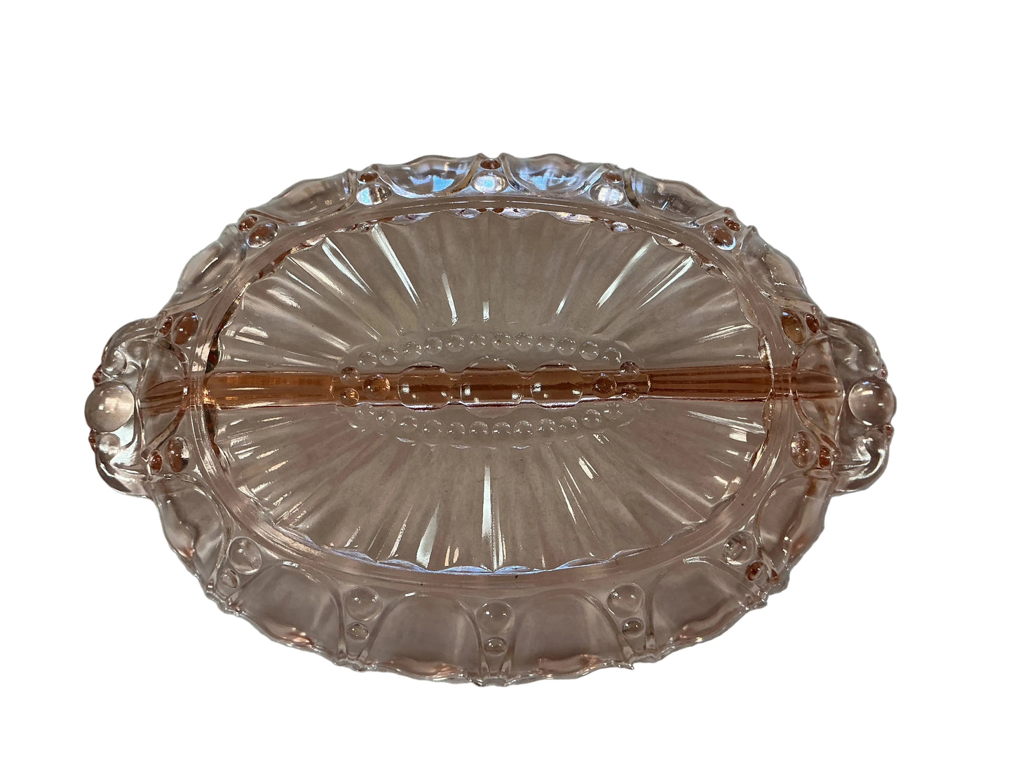 Pink Depression Glass Dish