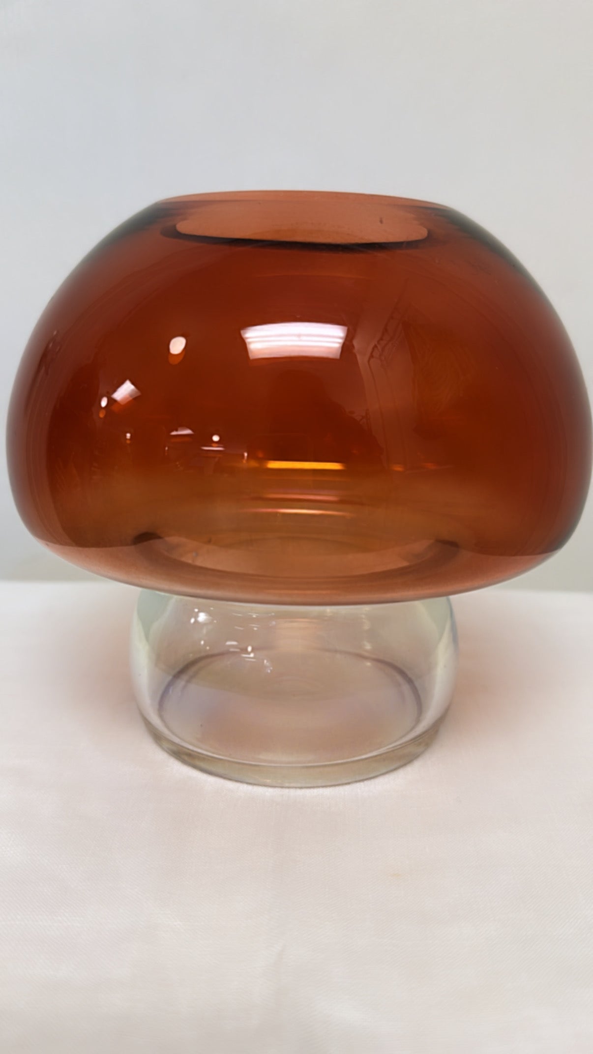 Glass Mushroom Vase