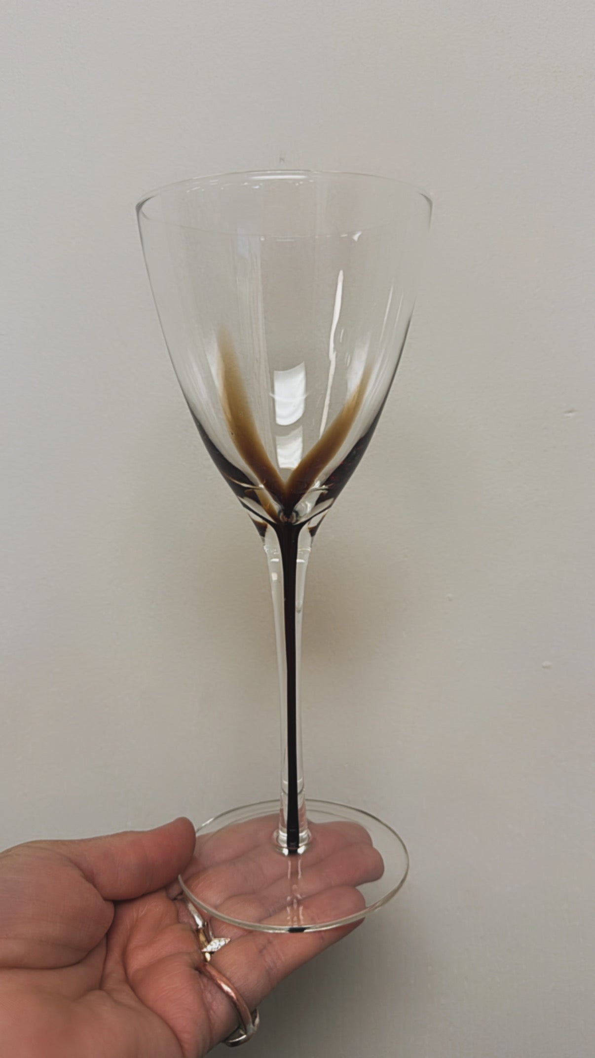 Blown Glass Wine Glasses