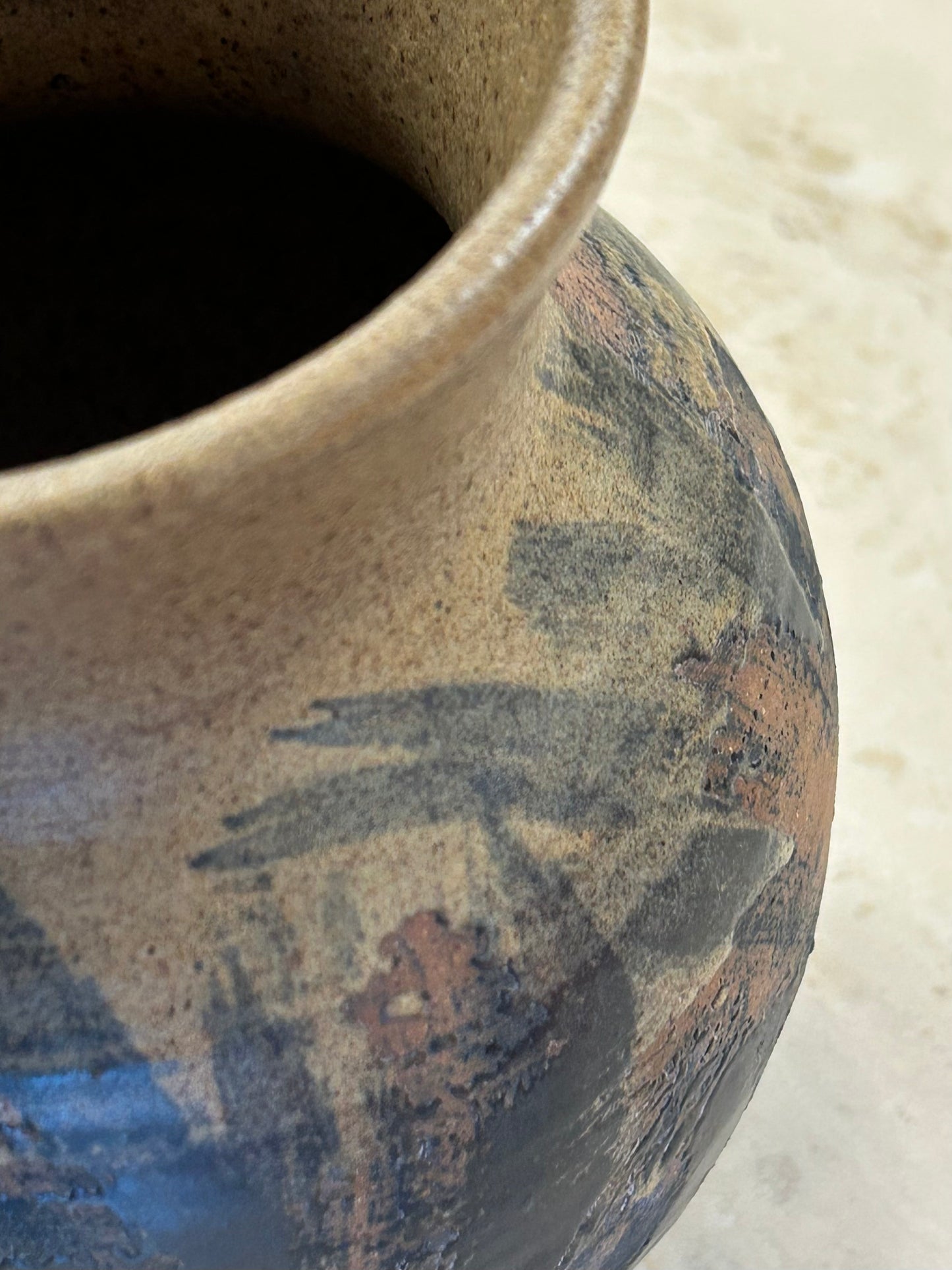 Vintage MCM Signed Pottery Vase