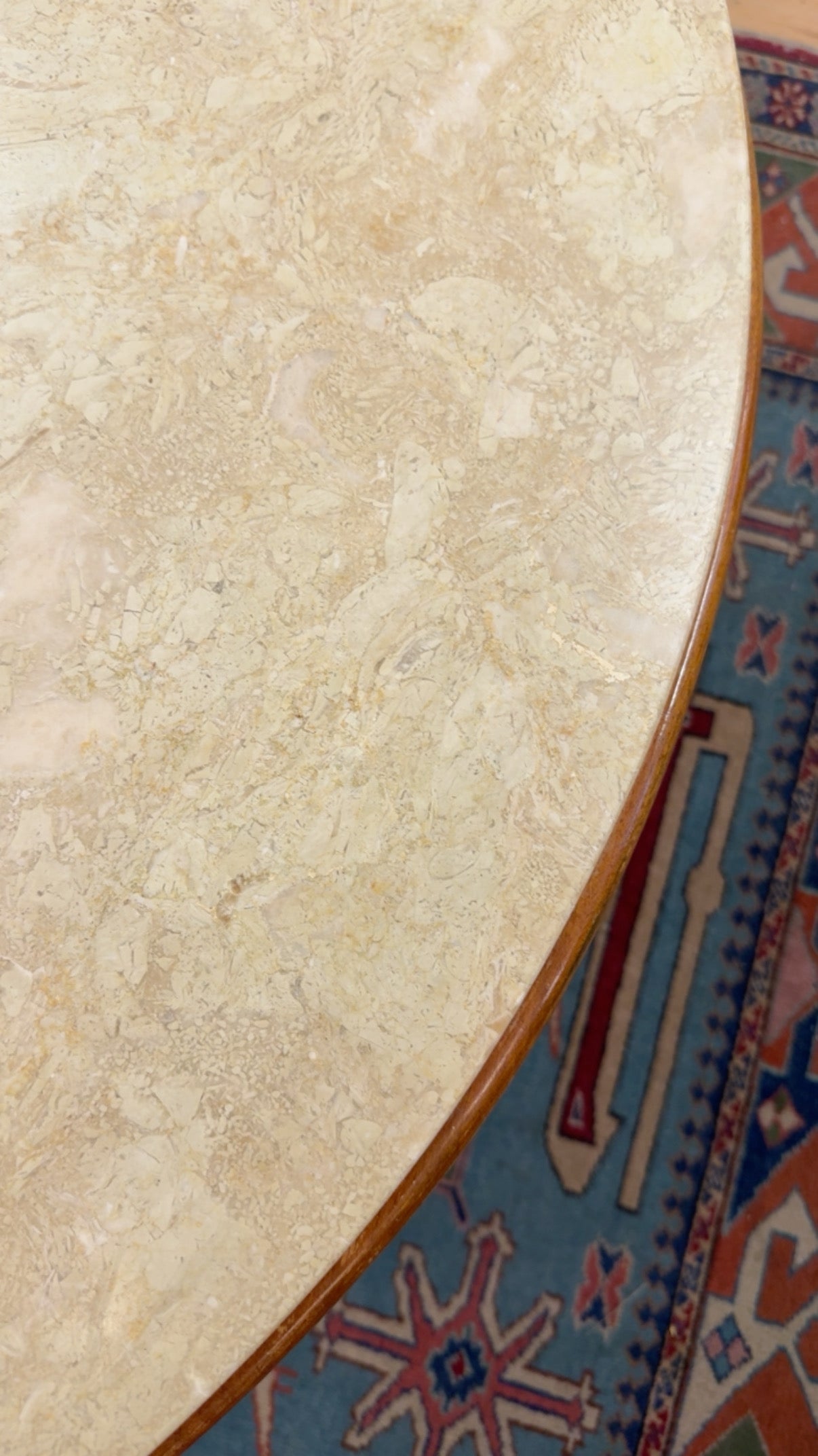 Mid-Century Modern Marble & Walnut Coffee Table | c. 1960s