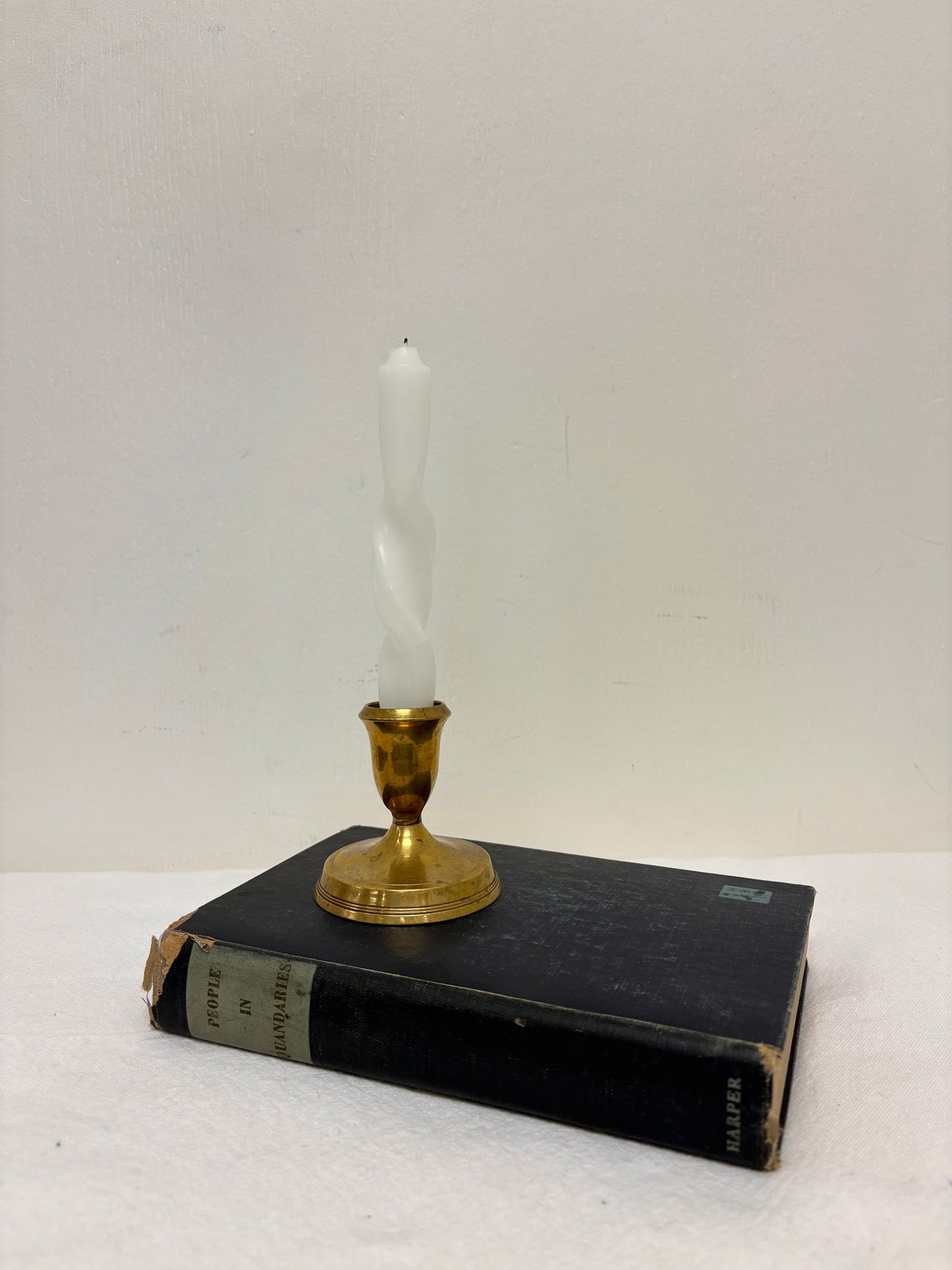Single Brass Candle Holder