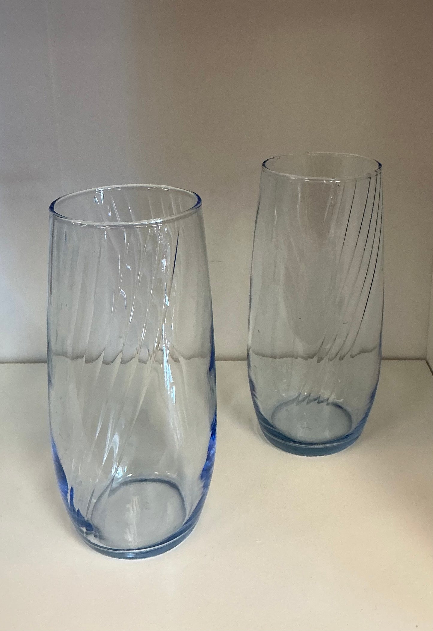 Libbey Misty Blue Optic Swirl