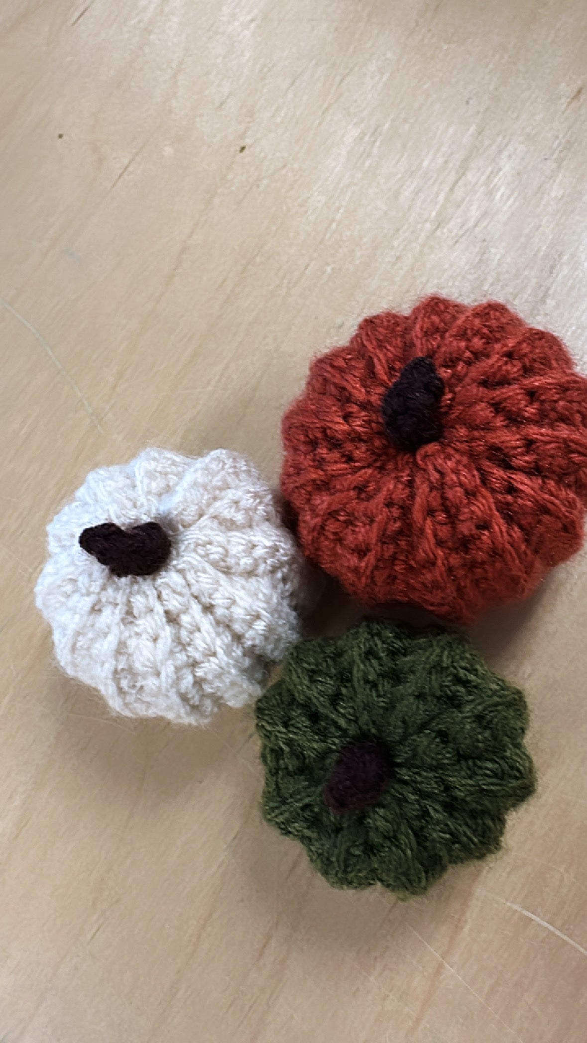 Crochet Pumpkins Set