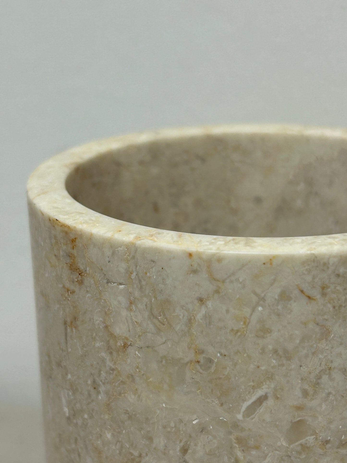 Solid Marble Utensil Holder