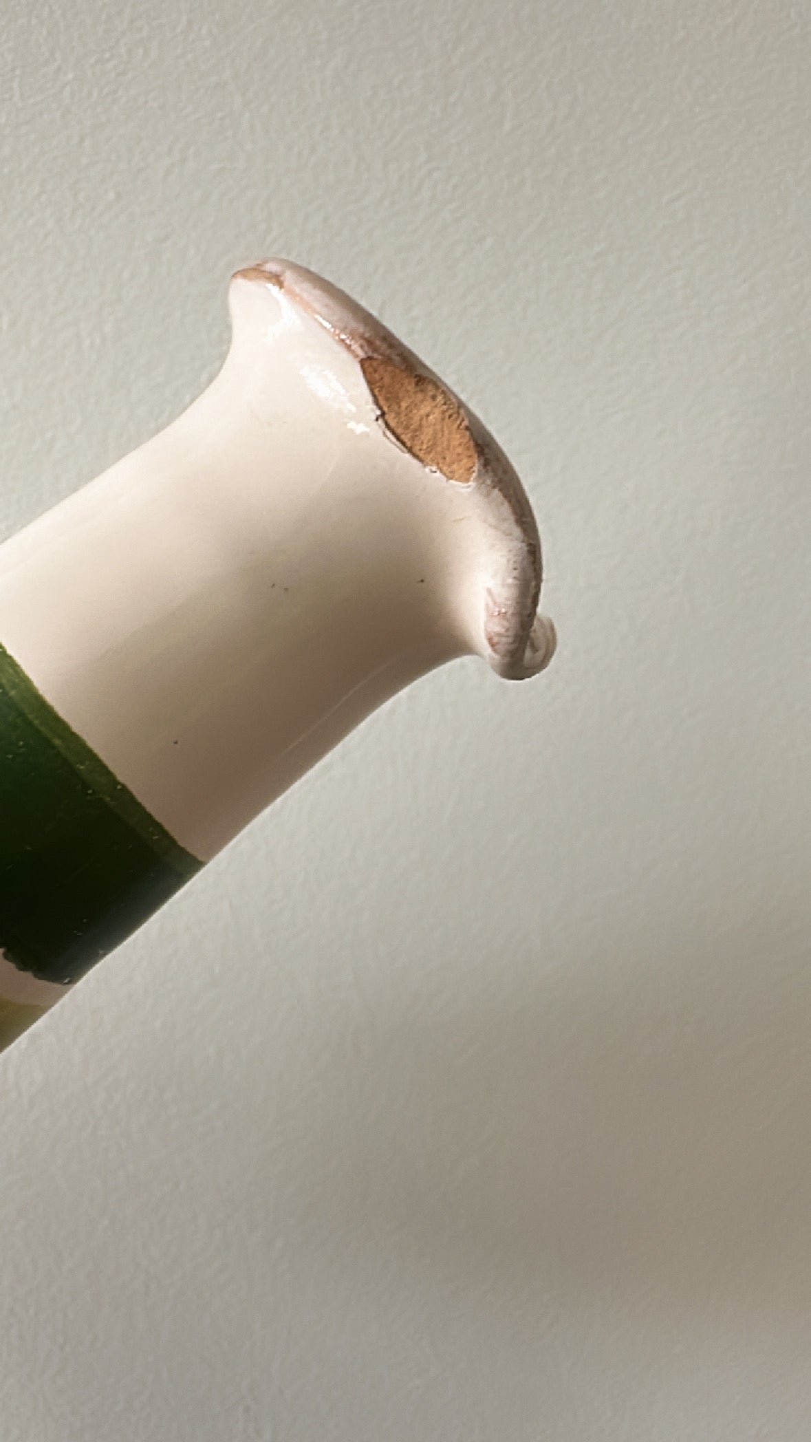 Vintage Ceramic Olive Oil Bottle