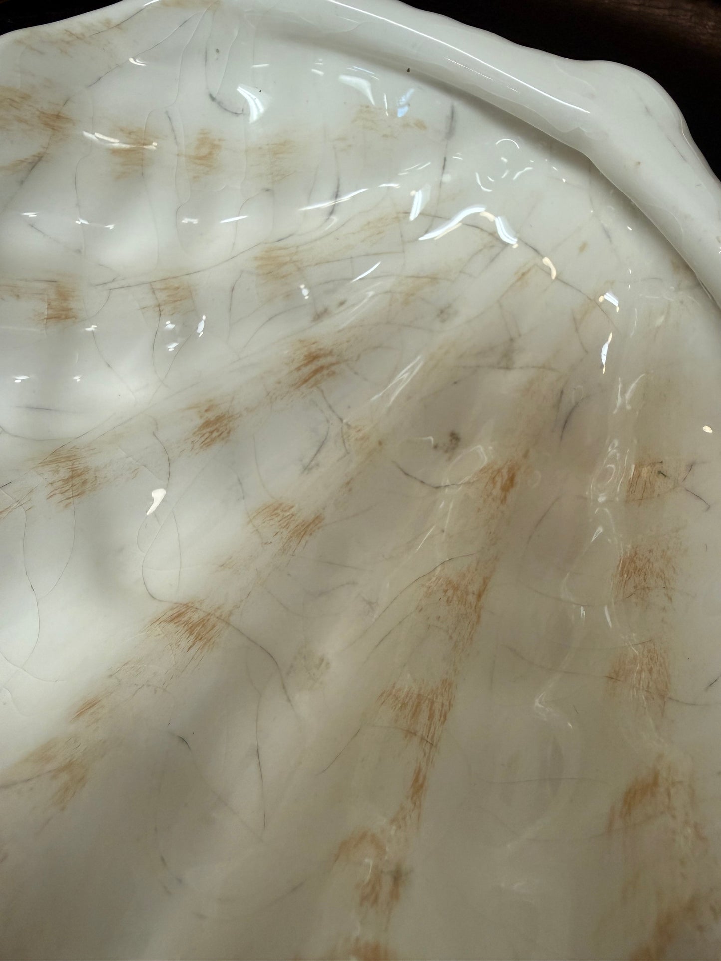 Vintage Ceramic Shell Trinket Dish