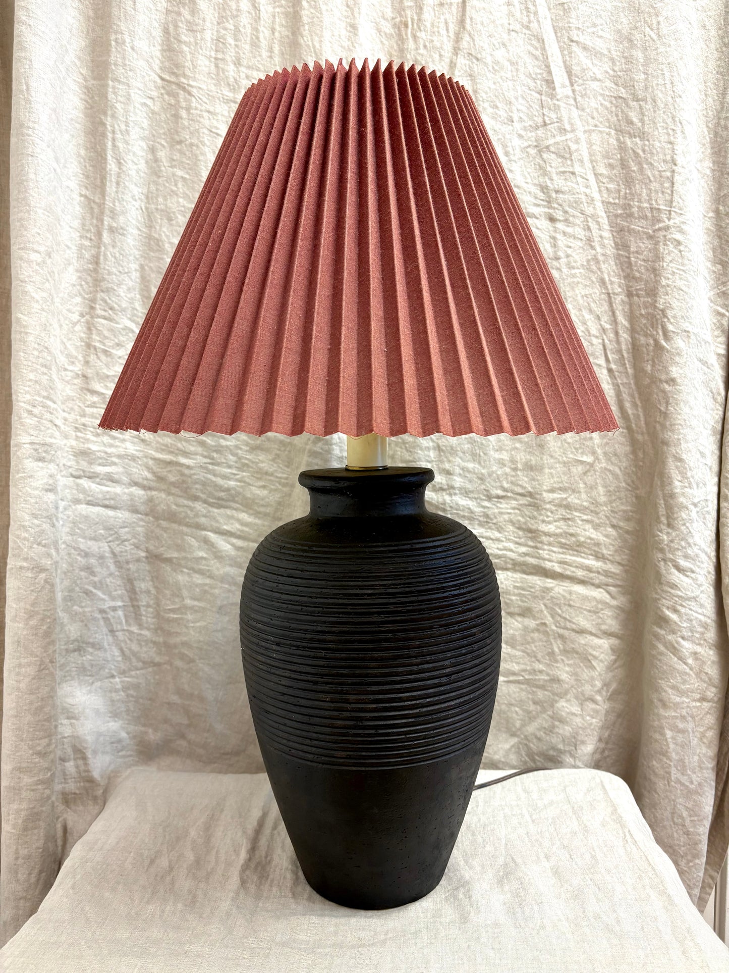 Vintage Ribbed Lamp