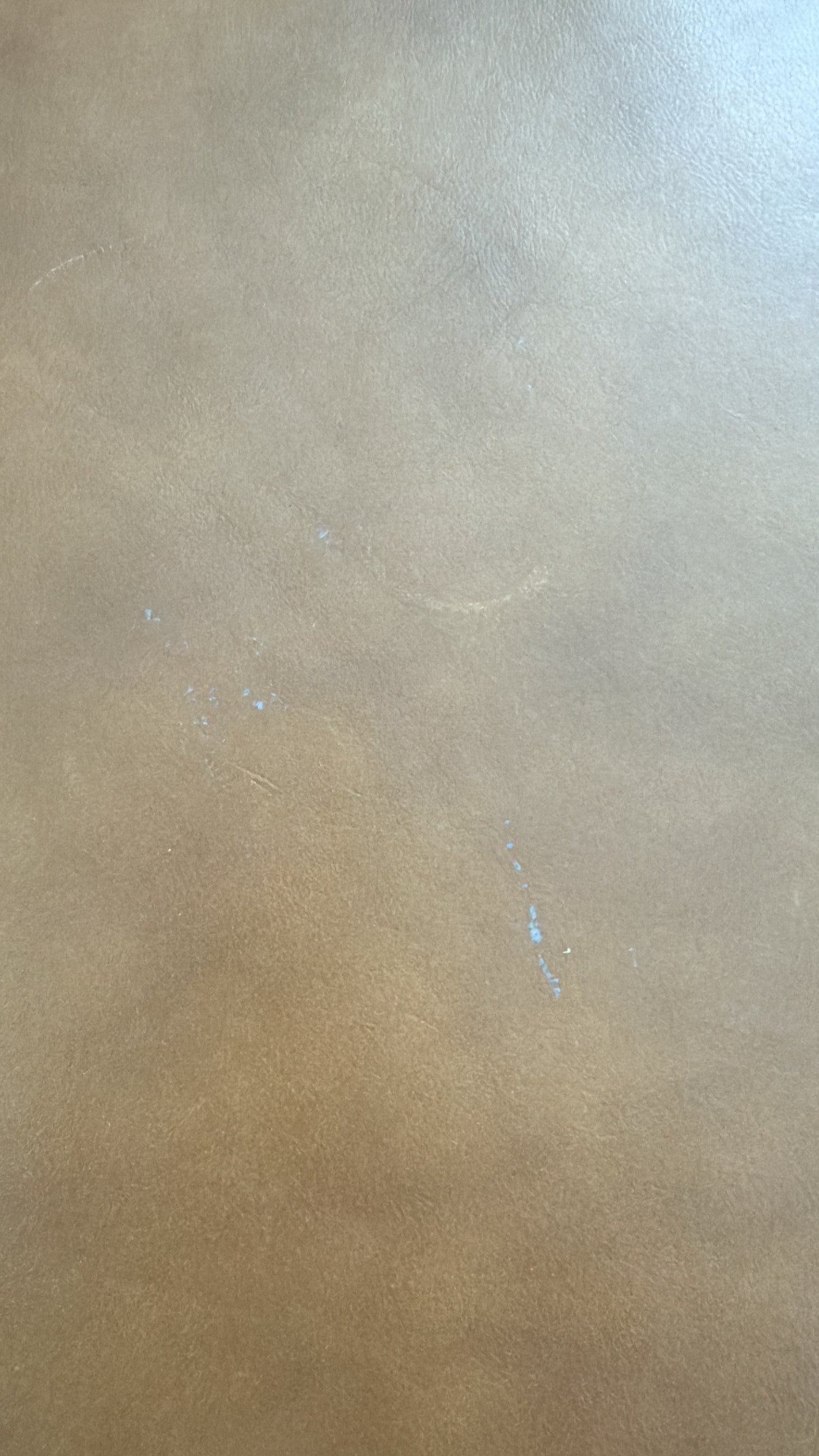 TAN LEATHER SOFT SQUARE OTTOMAN