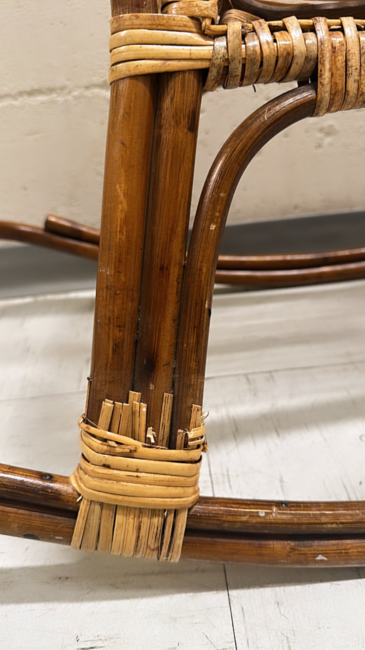 Vintage Bamboo Rocking Horse