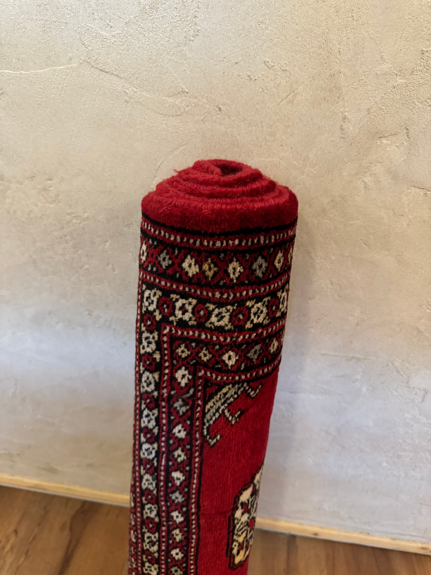 Hand Knotted Red Tribal & Geometric Wool Oriental Rug