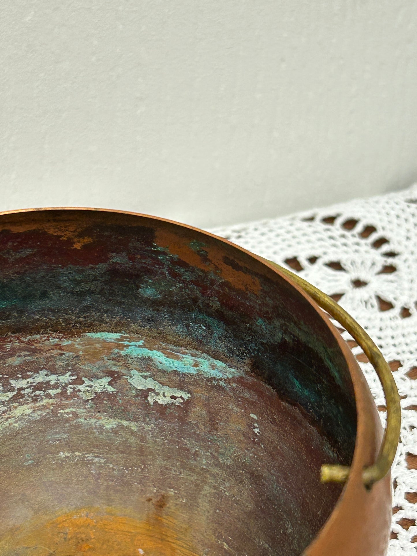Vintage Copper Mini Couldron