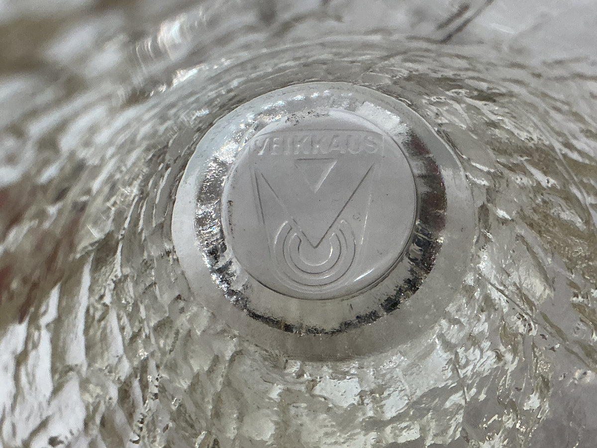 Vintage Finnish Ice-Glass Vase