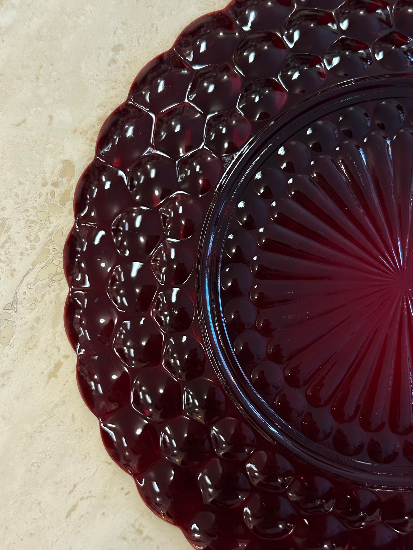 Rare Vintage Find Anchor Hocking Scalloped Plate