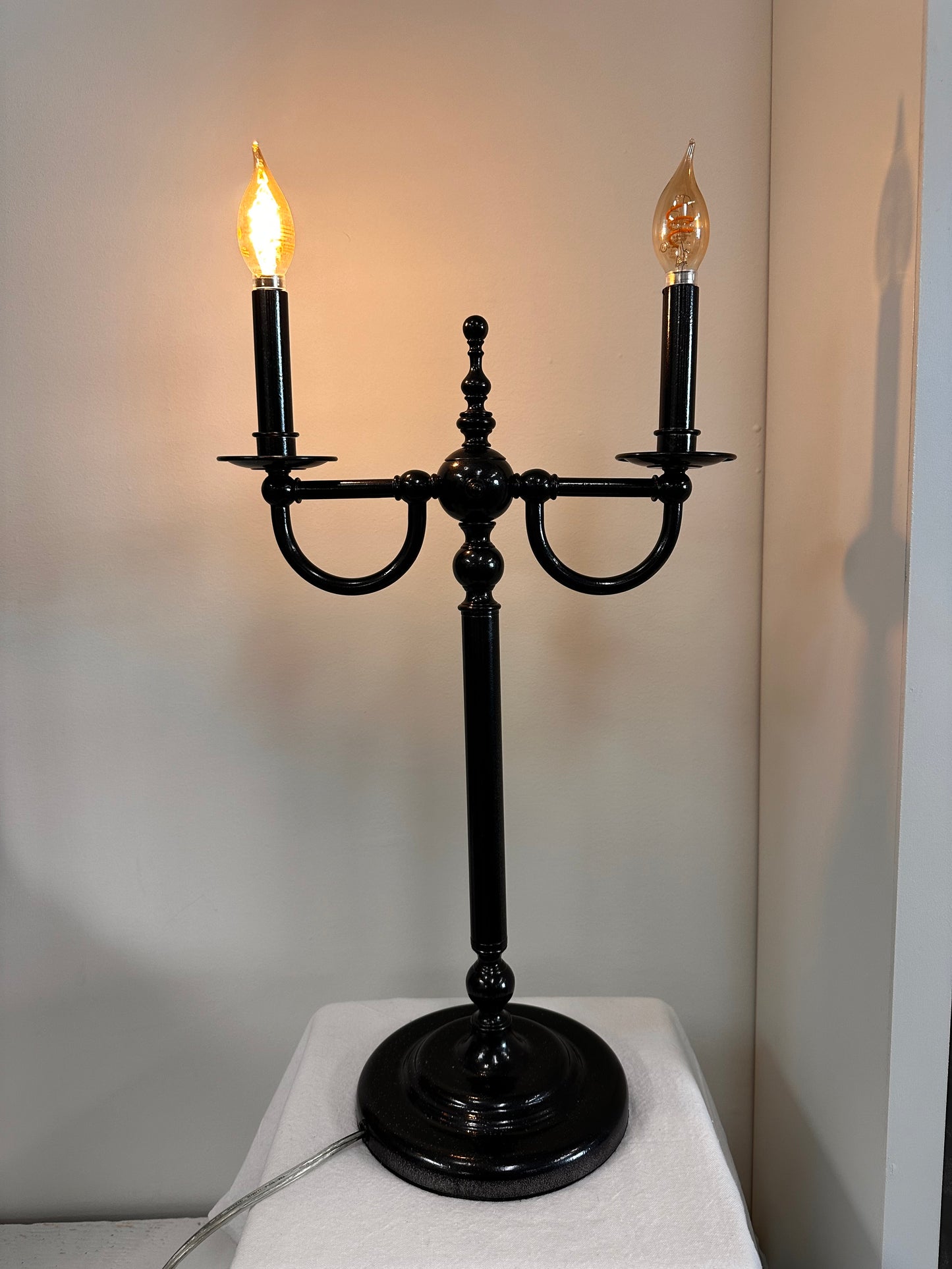 Modern Metal Candelabra Lamp