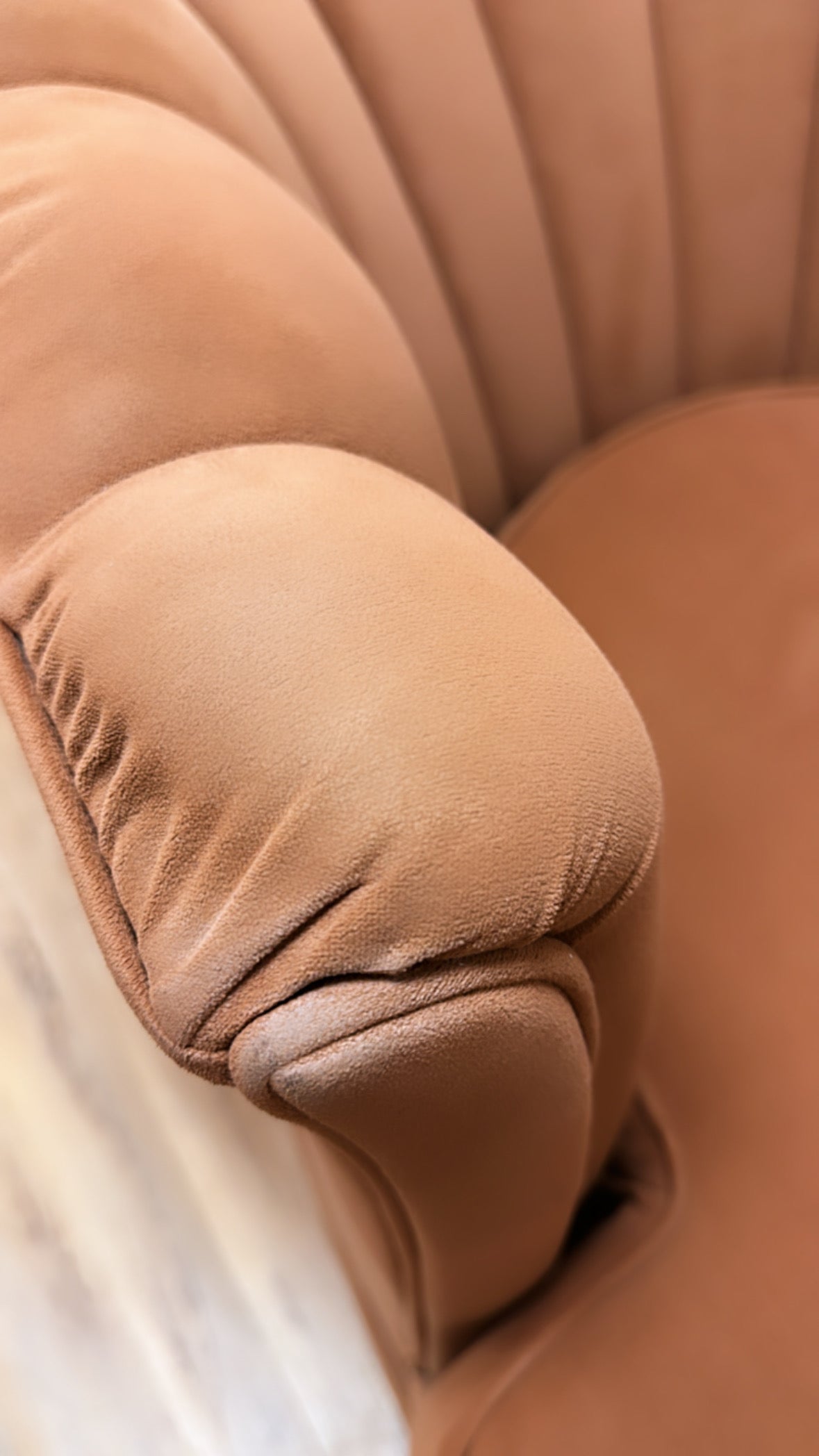 Scalloped Barrel Back Armchair