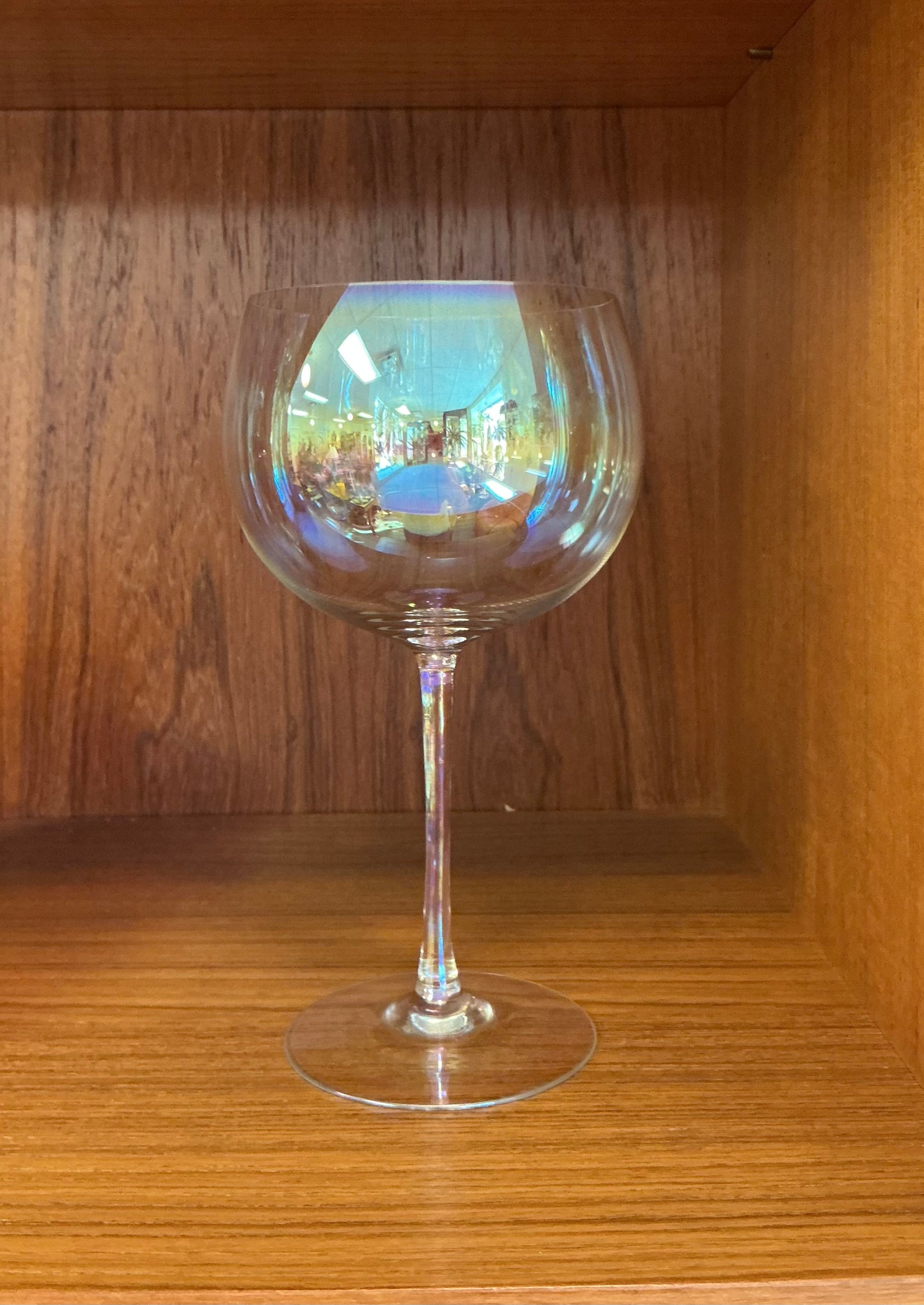 70s Clear Bubble Iridescent Glassware
