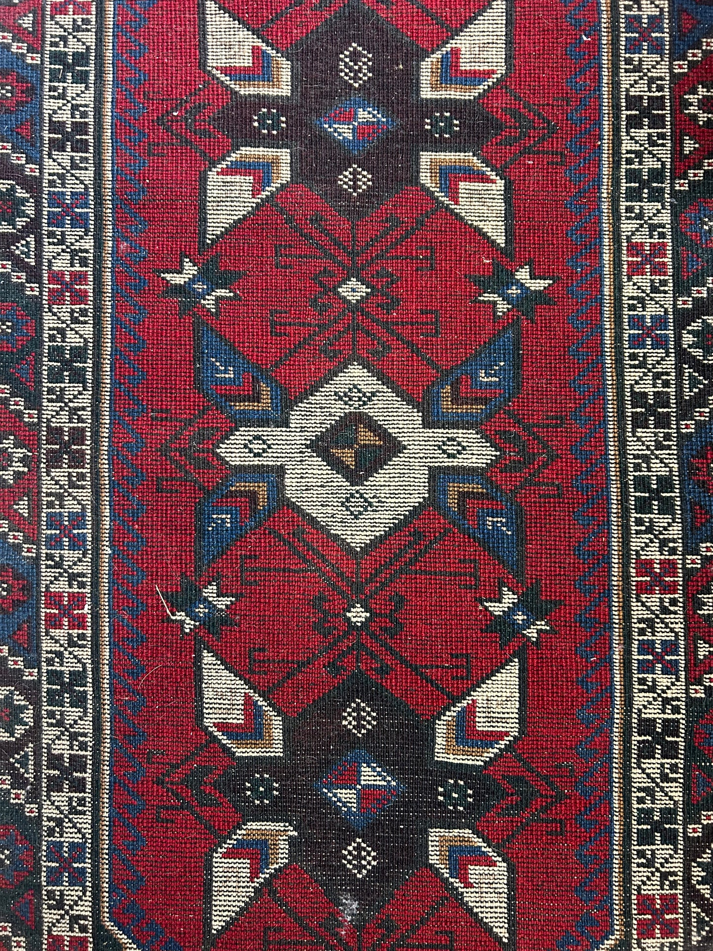 Traditional Vintage Handwoven Wool Runner
