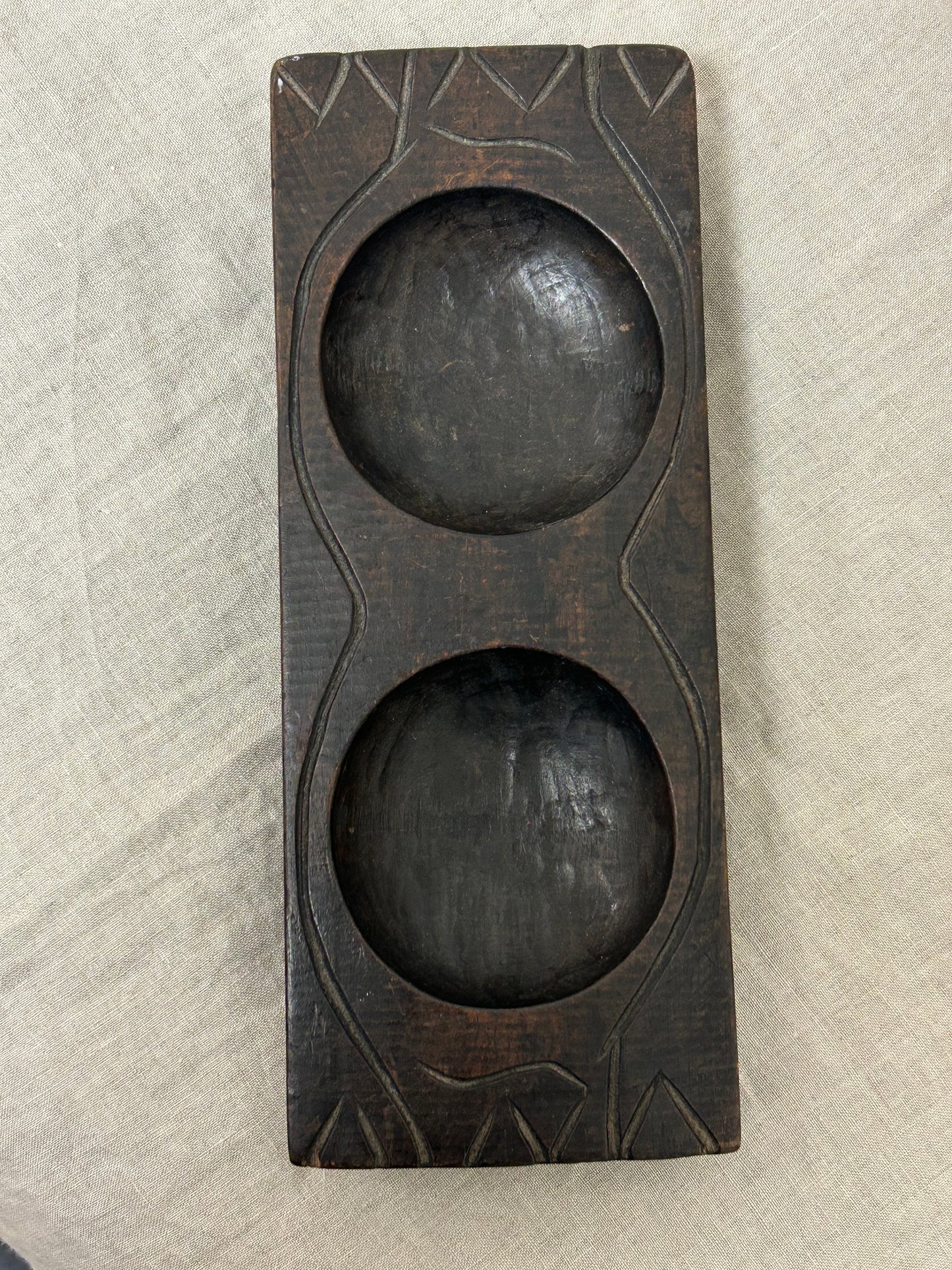 Vintage Wooden Hand Carved Guatemalan Sugar Mold
