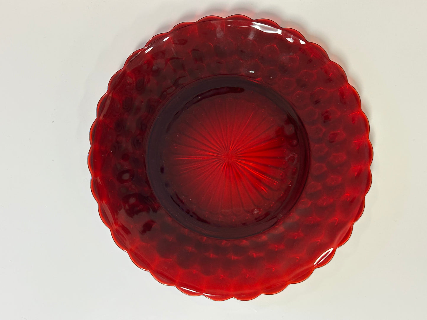 Rare Vintage Find Anchor Hocking Scalloped Plate