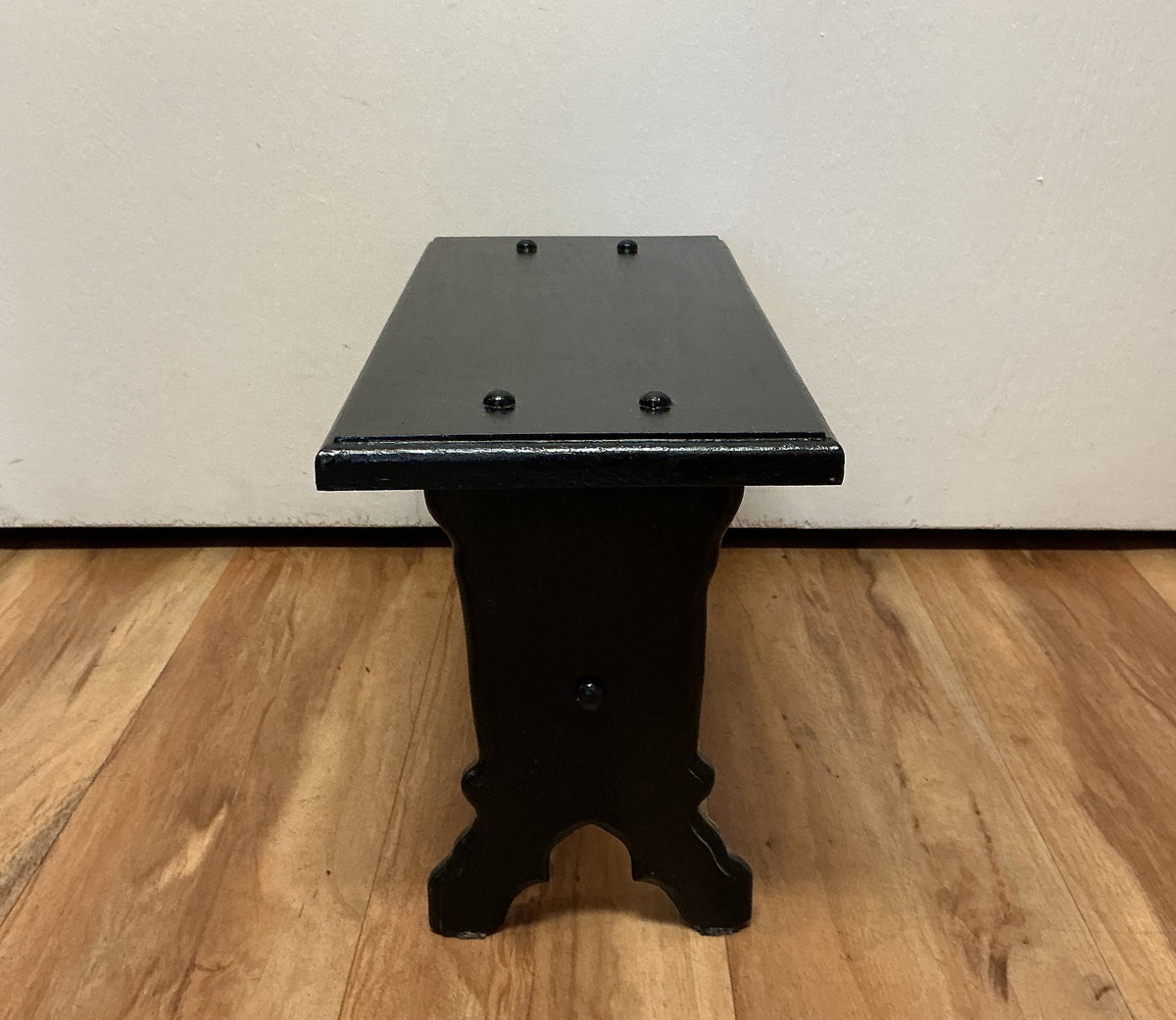 Vintage Black Wooden Stool