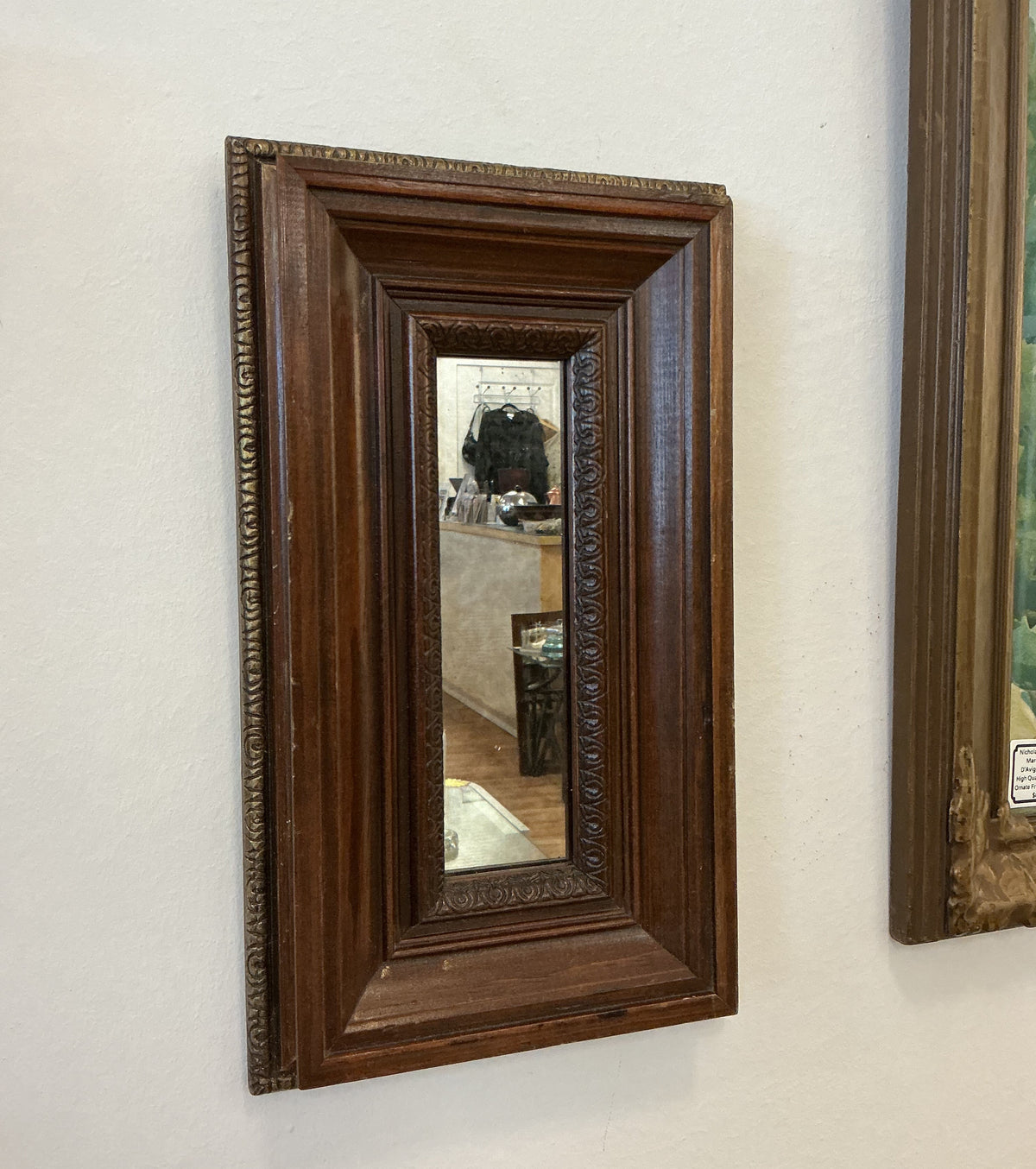 Vintage Wooden Mirror