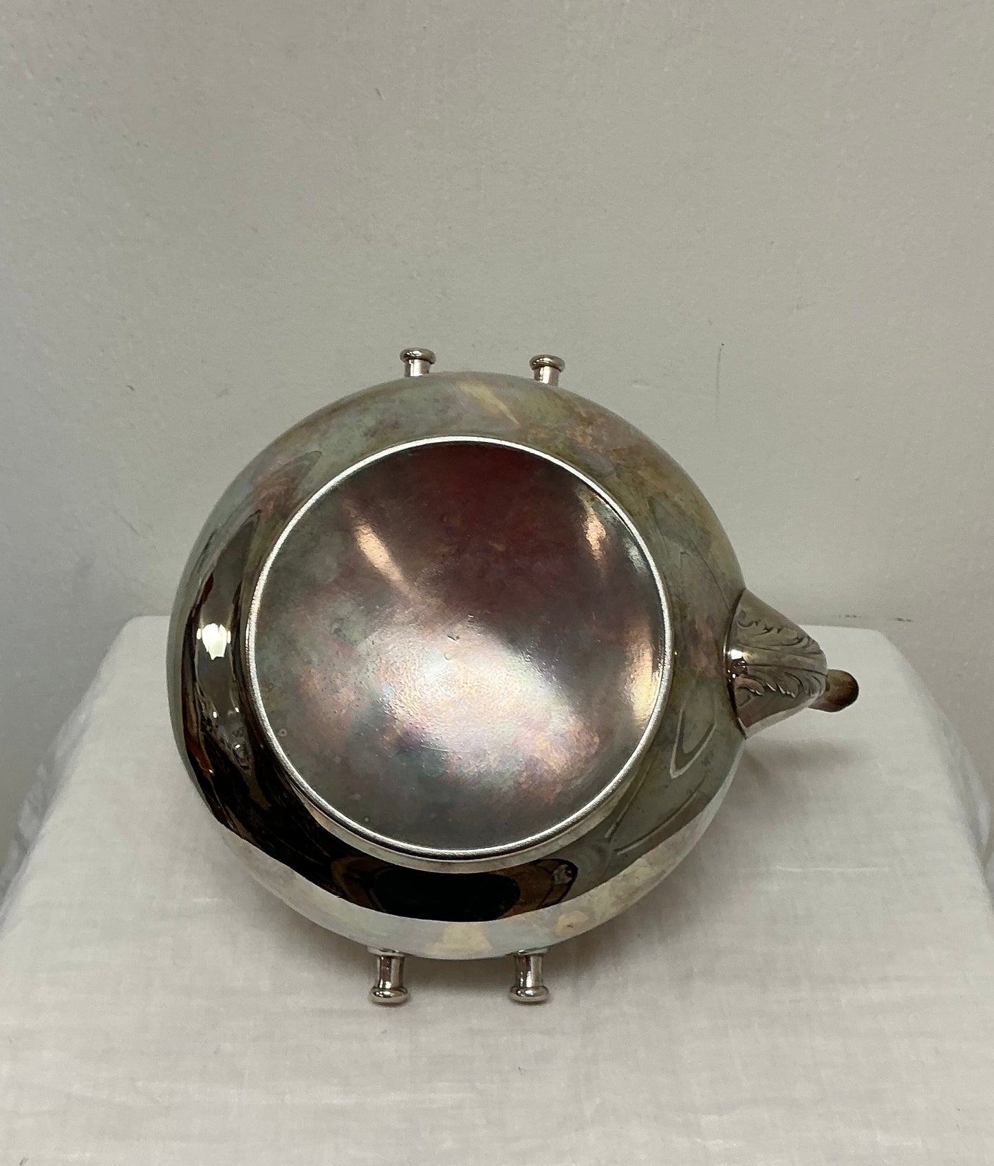 Antique Silver-Plated Tipping Teapot / Spirit Kettle