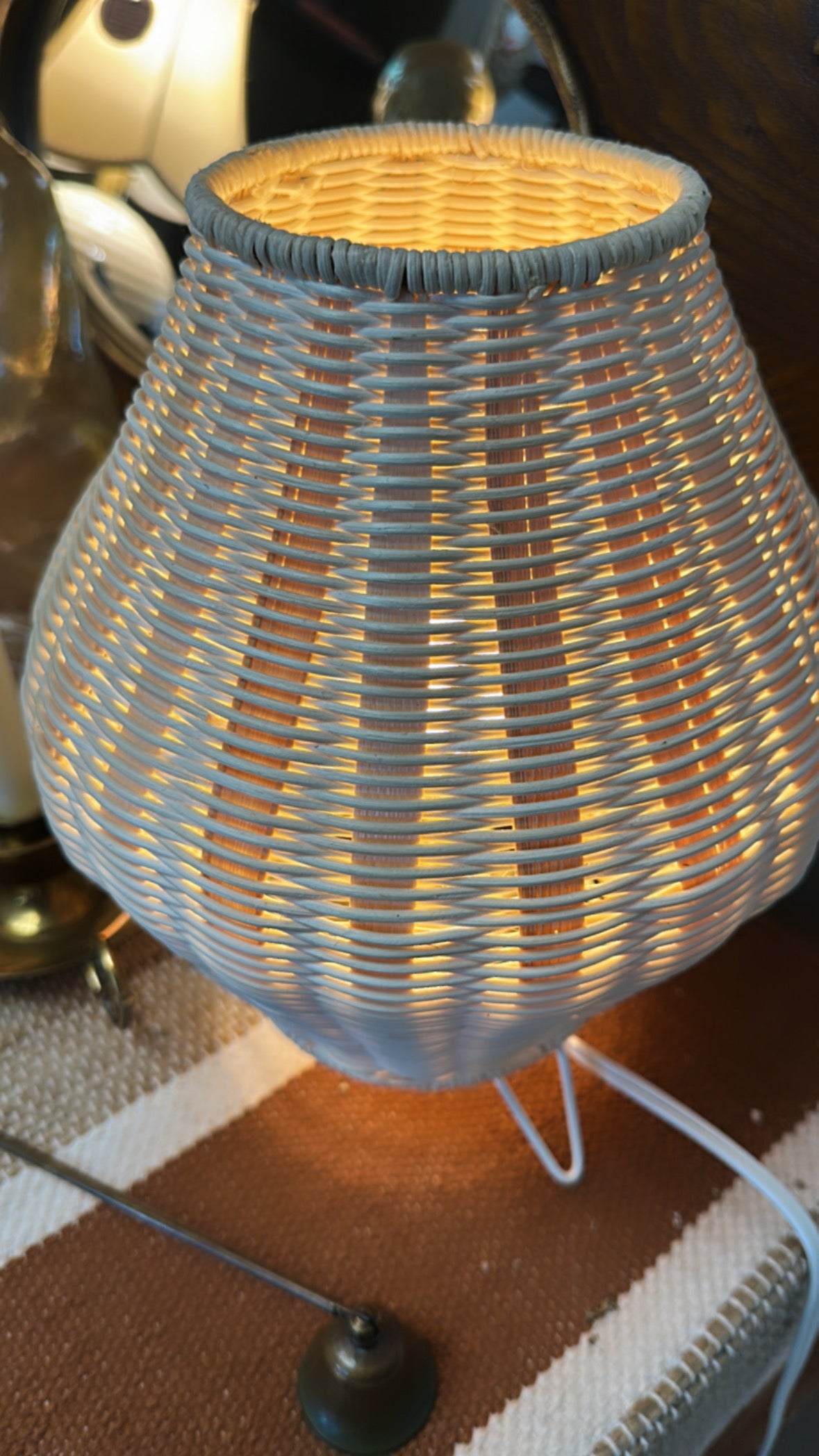 Rattan Table Lamp