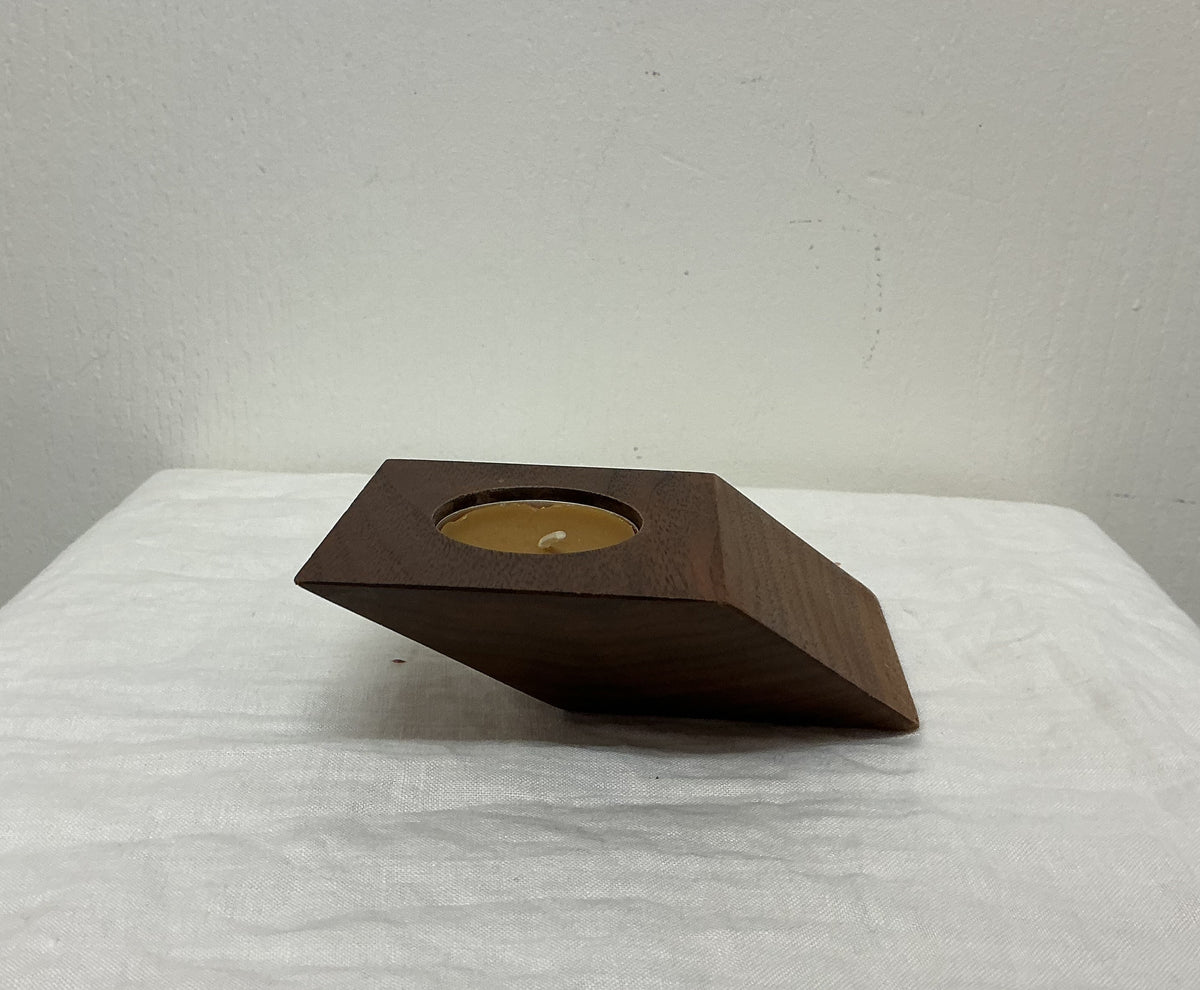 Geometric Wooden Candle Holder