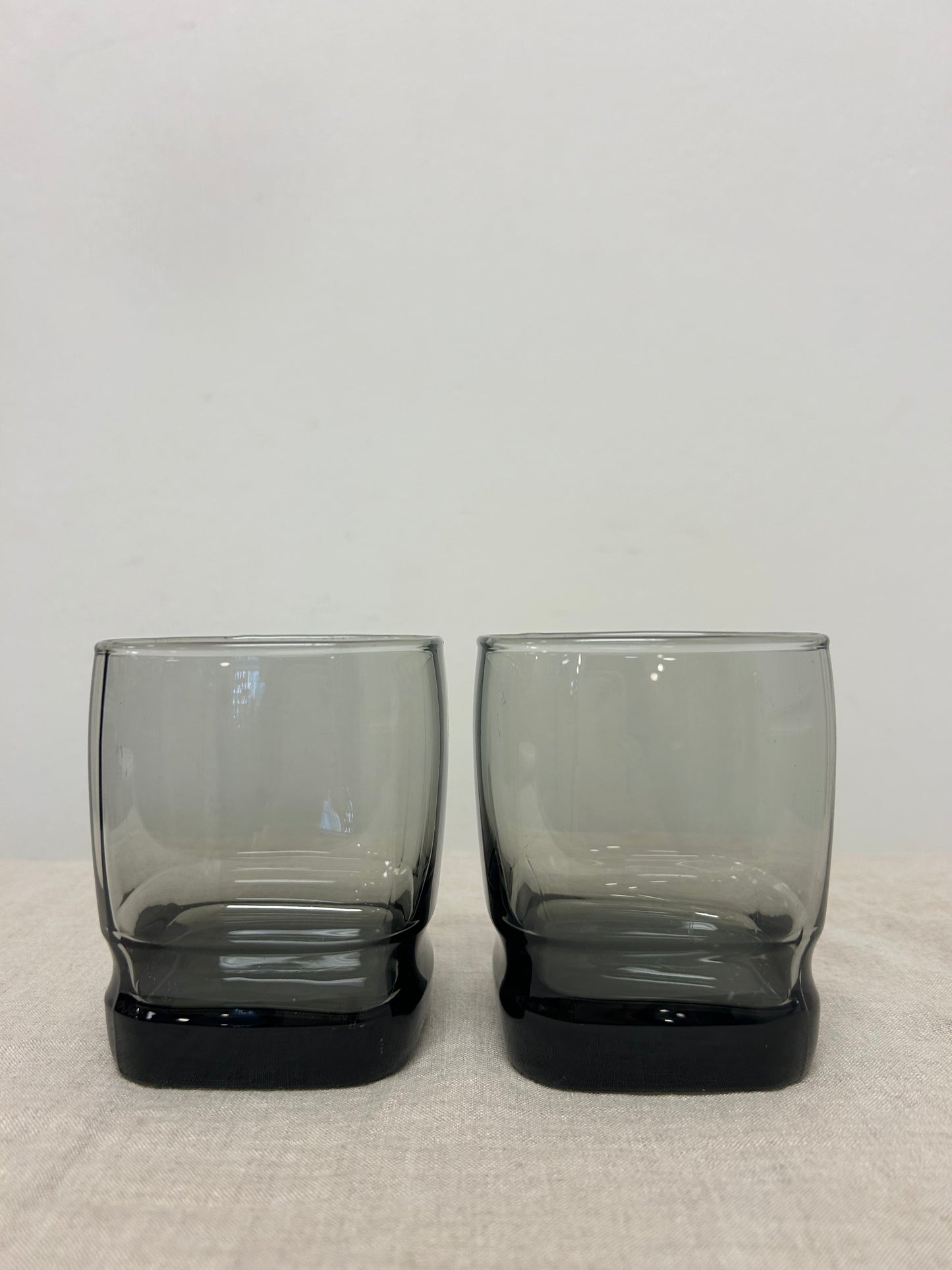 Vintage Libby Smoke Glass Tumblers
