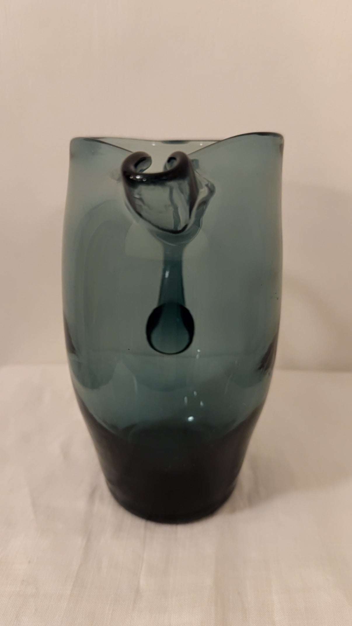 1960s Smoked Glass Pitcher