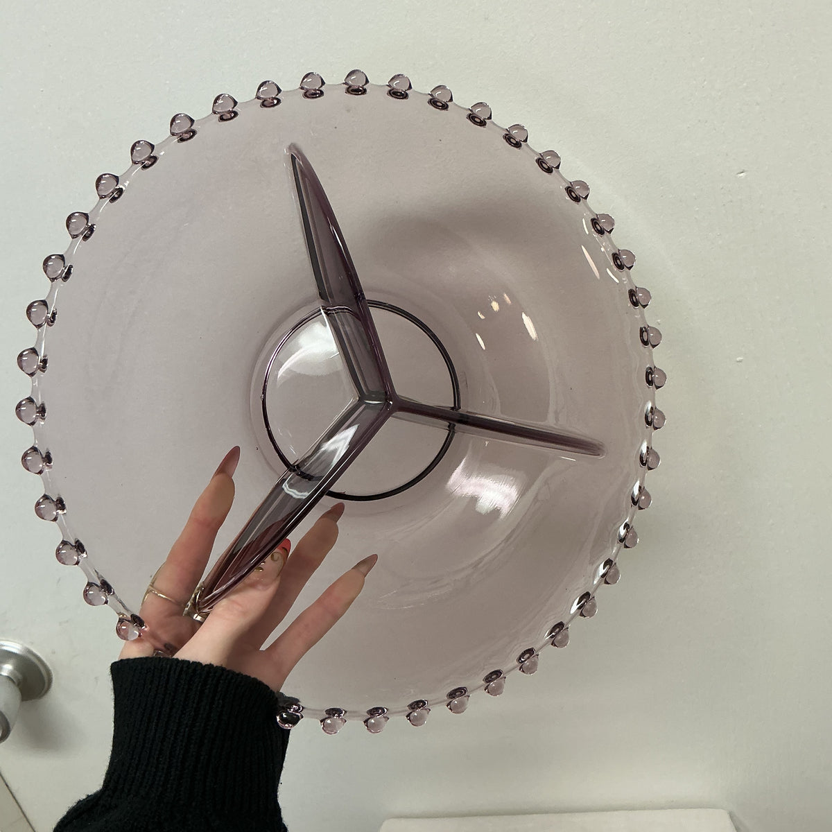 Vintage Amethyst Trio Serving Plate