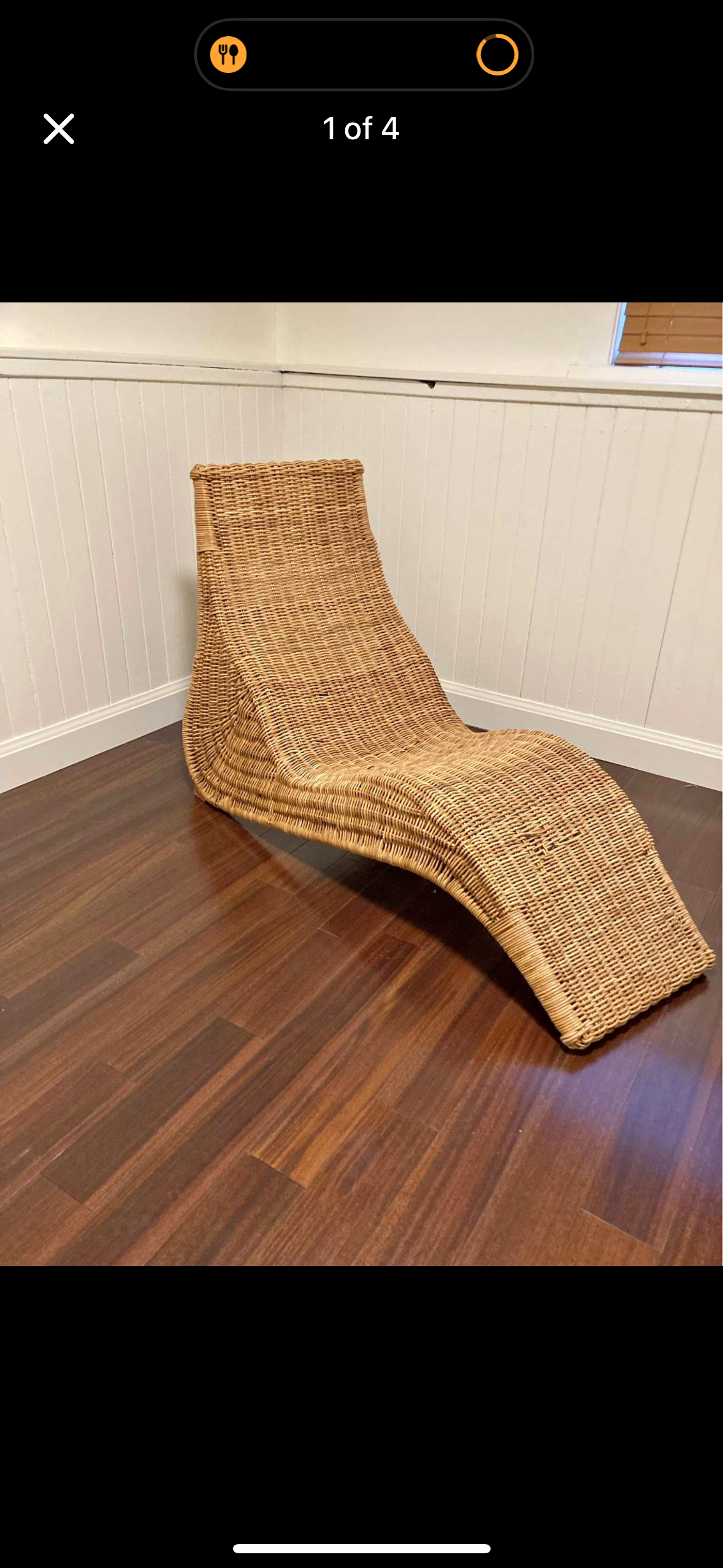 Wicker Chaise