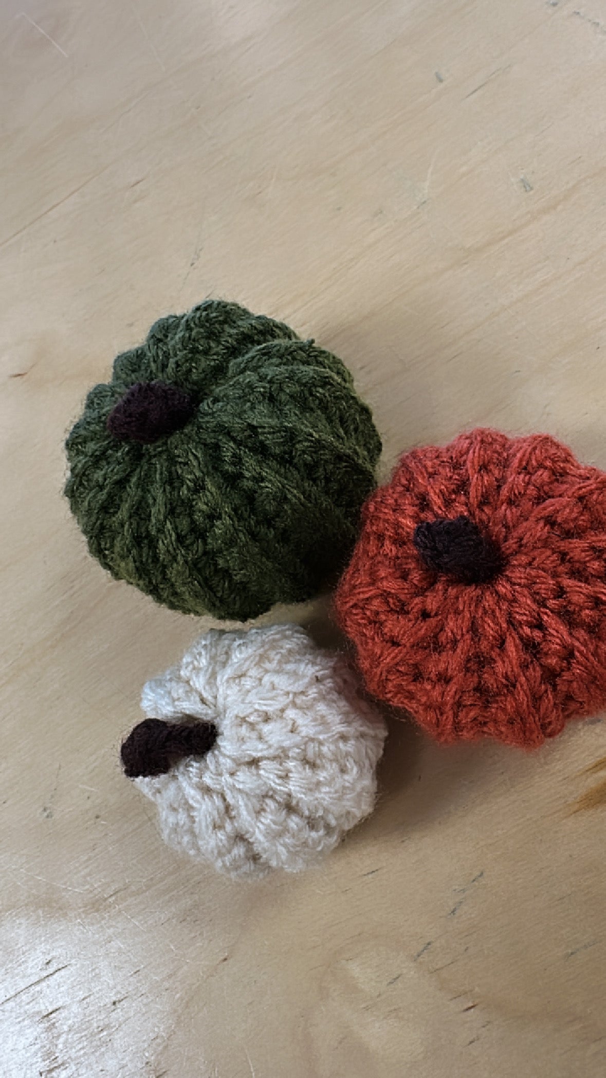 Crochet Pumpkins Set
