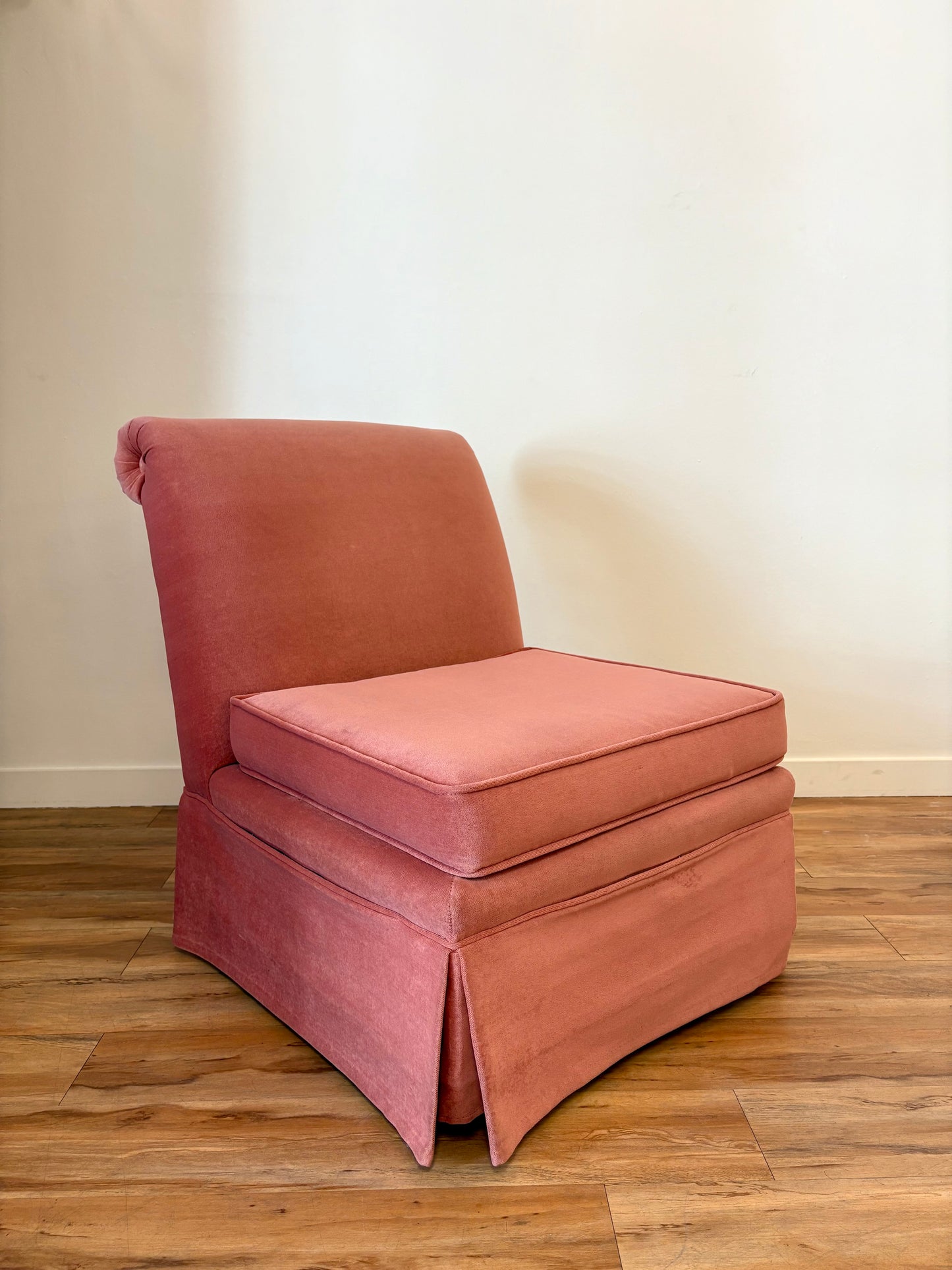 Kroehler Velvet Slipper Chairs