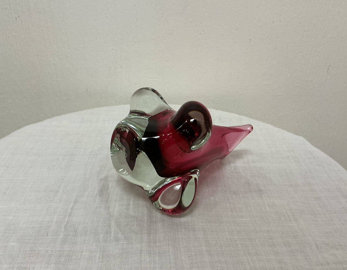 Vintage Glass Art Vase