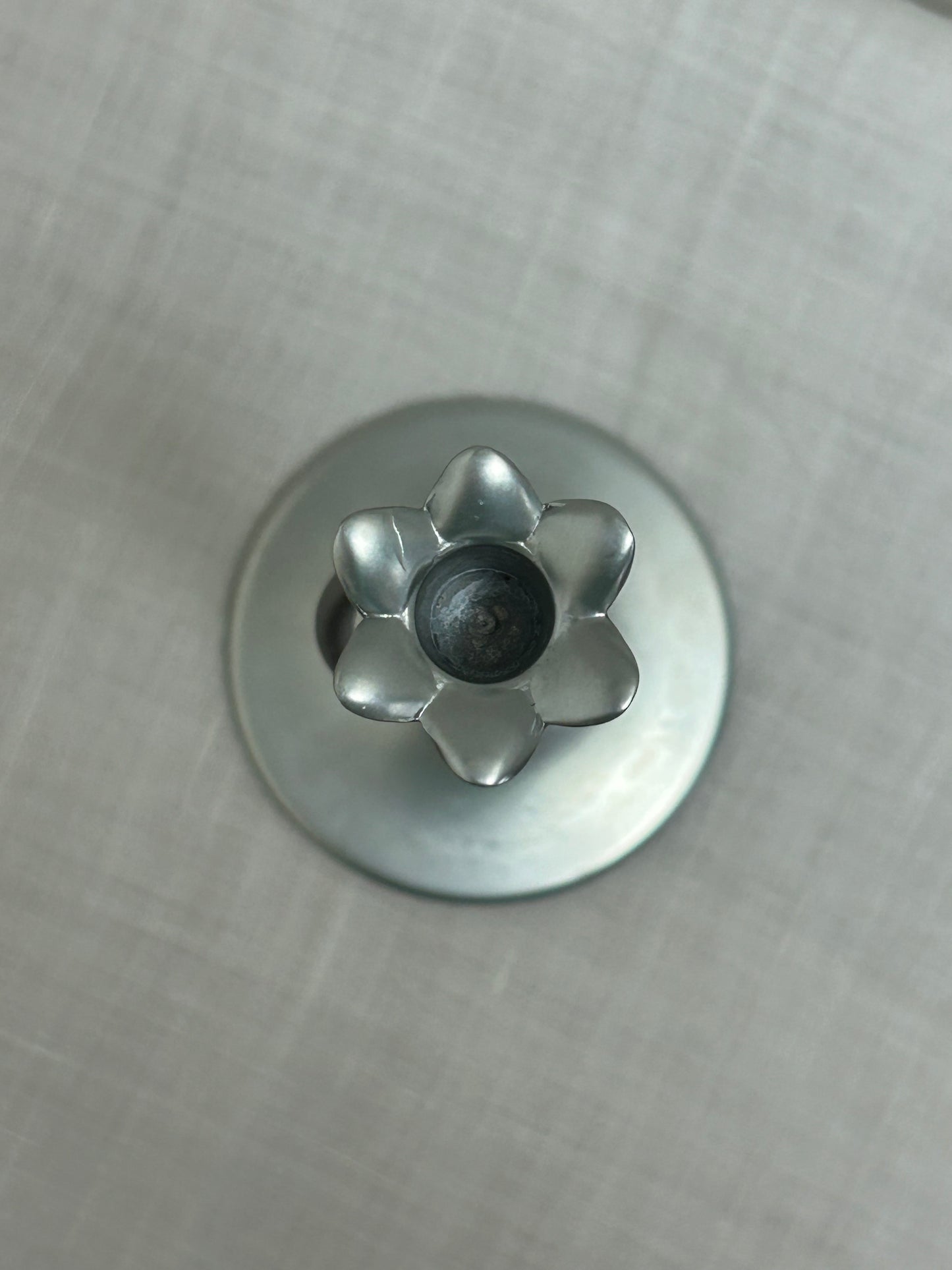 Vintage Partylite Brushed Silver Tulip Candle Holder