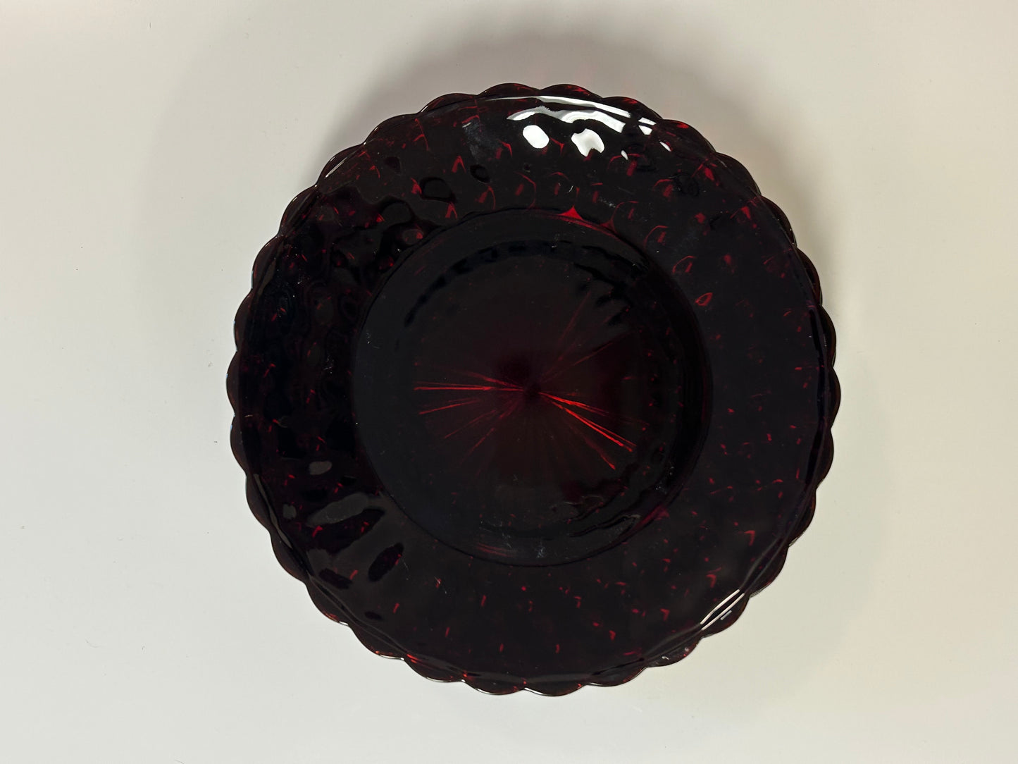 Rare Vintage Find Anchor Hocking Scalloped Plate