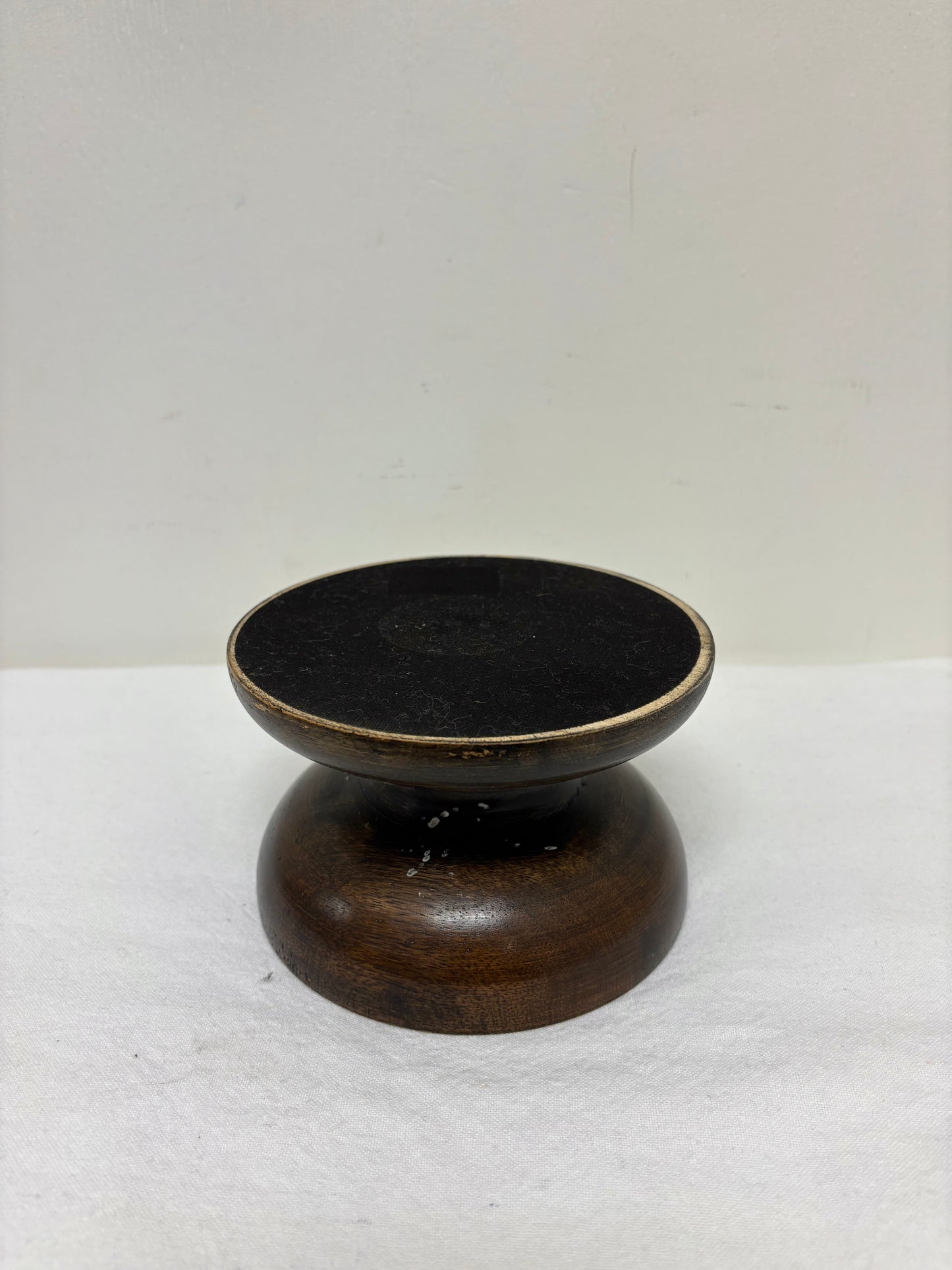 Brown Wood Candle Holder