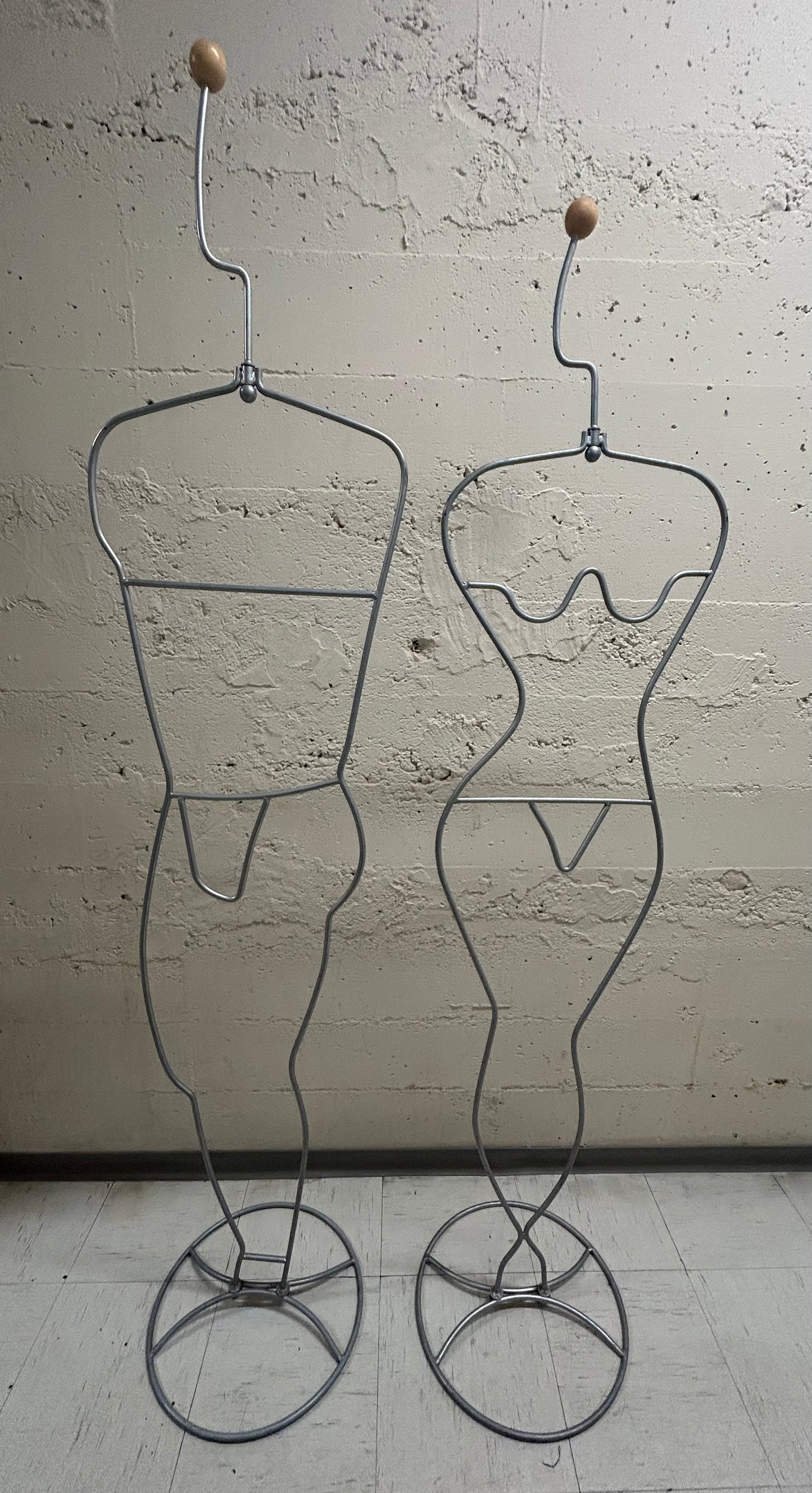 Vintage 80s Male Wire Mannequin