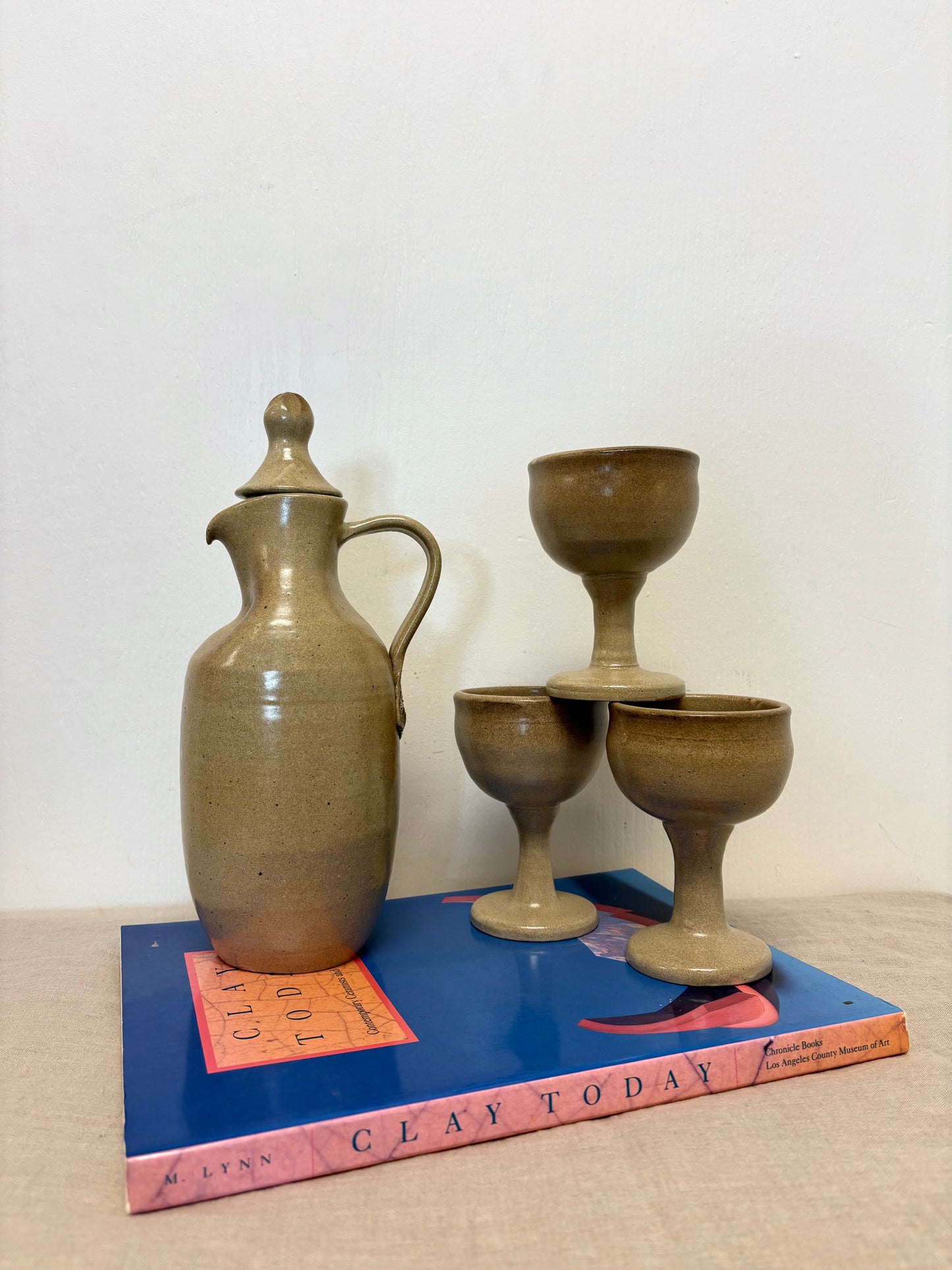Handmade Pottery Wine Set