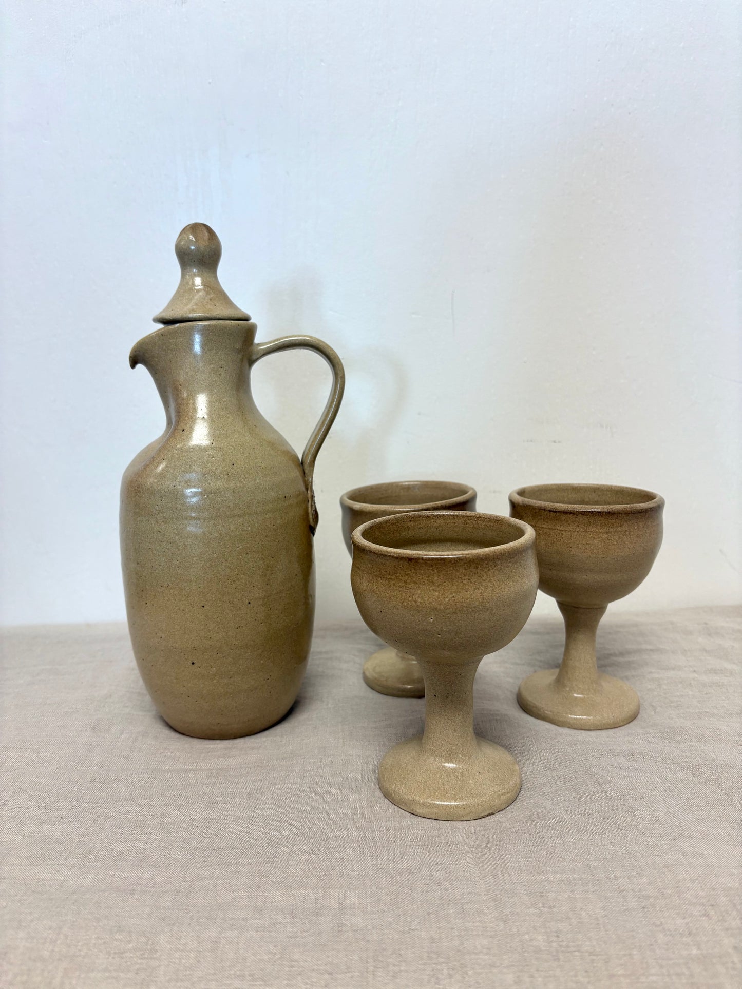 Handmade Pottery Wine Set
