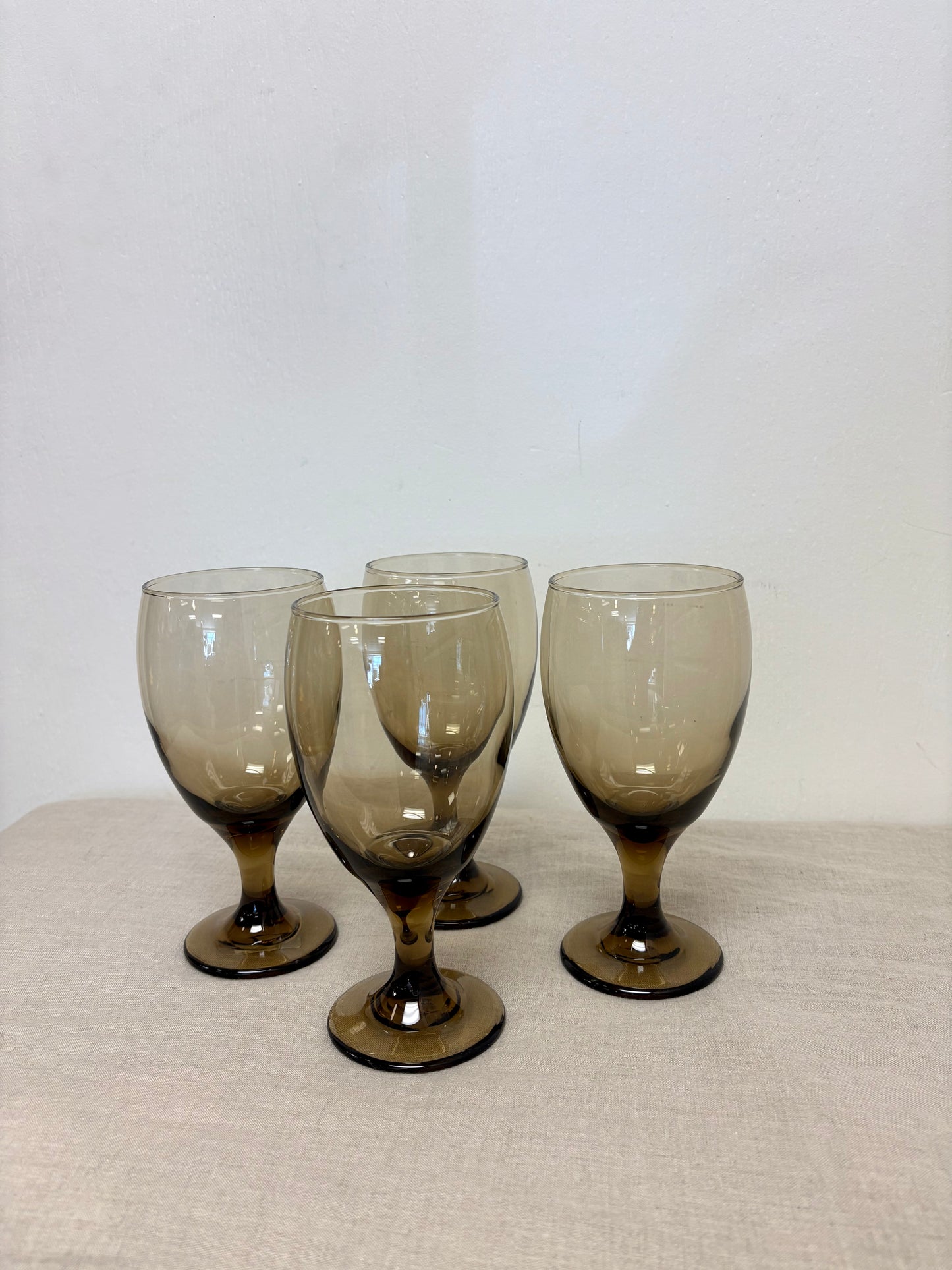 Smoked Libbey Wine Goblets