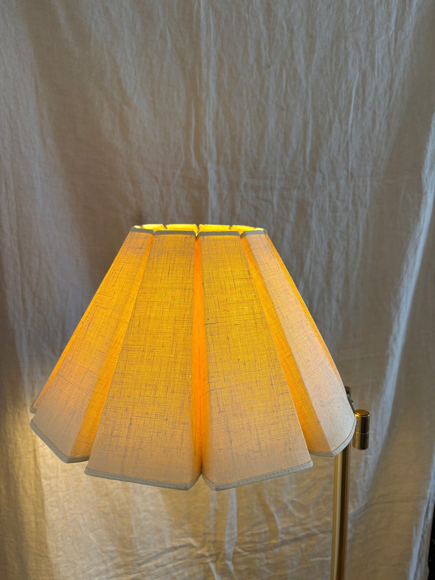 Vintage Brass Swivel Floor Lamp