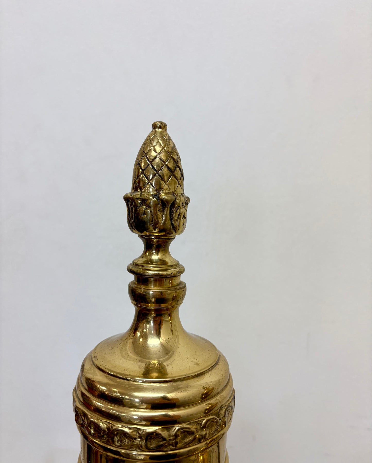 Antique Pair of Fireplace Andrions