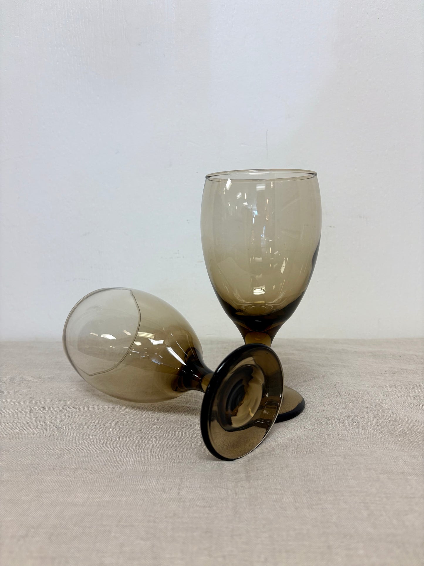 Smoked Libbey Wine Goblets