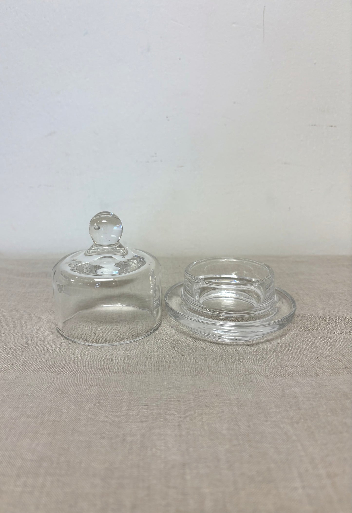Glass Dome Butter Dish