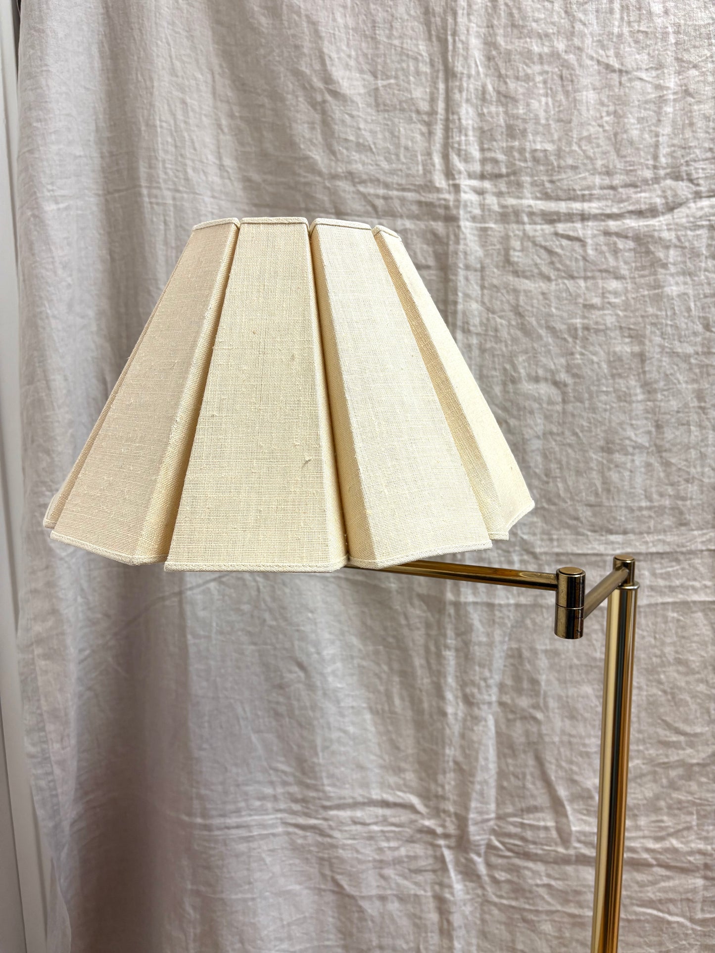 Vintage Brass Swivel Floor Lamp